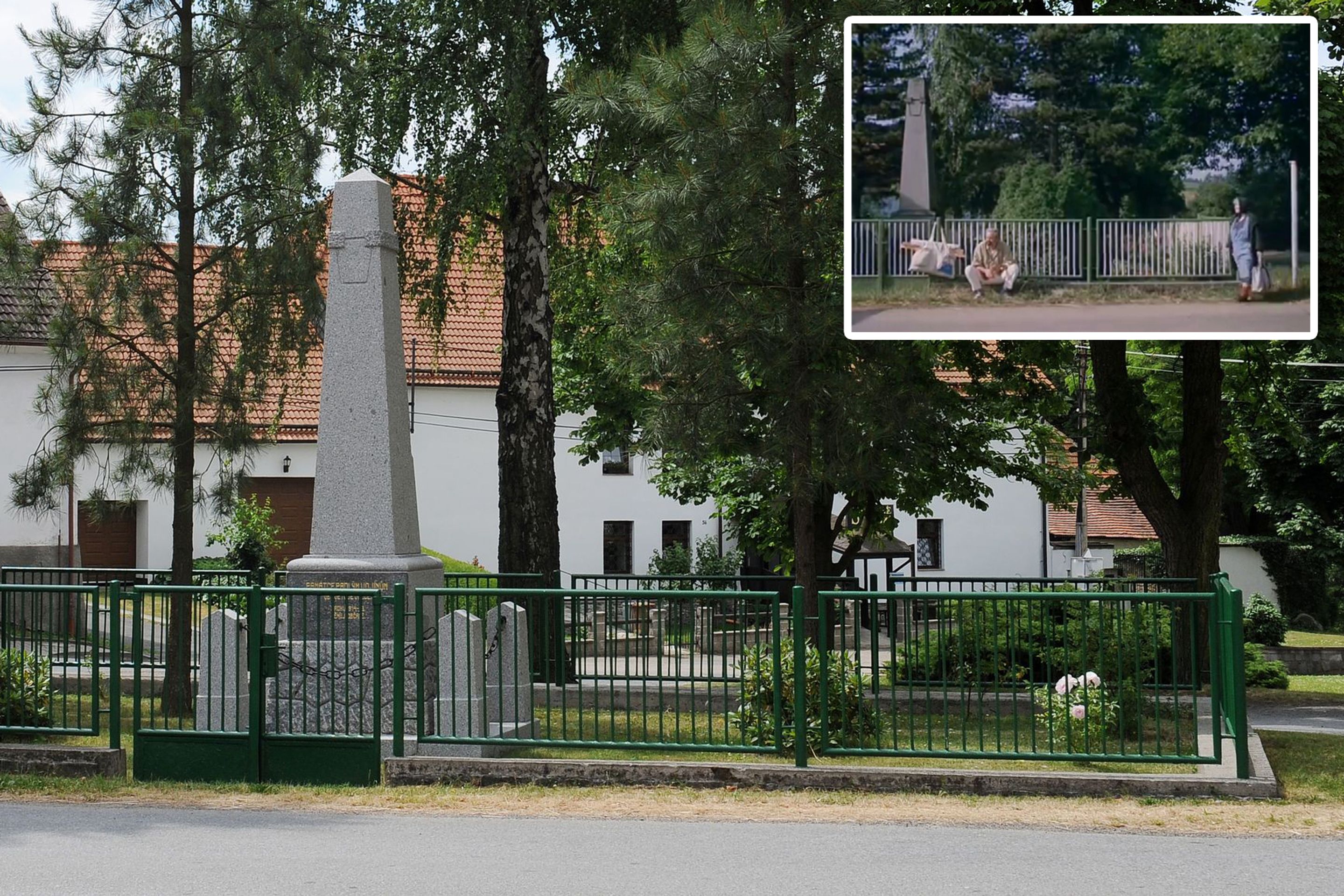 Křečovice - srovnání tehdy a dnes - 6 - GALERIE: Vesnička má středisková po bezmála 30 letech (4/9)