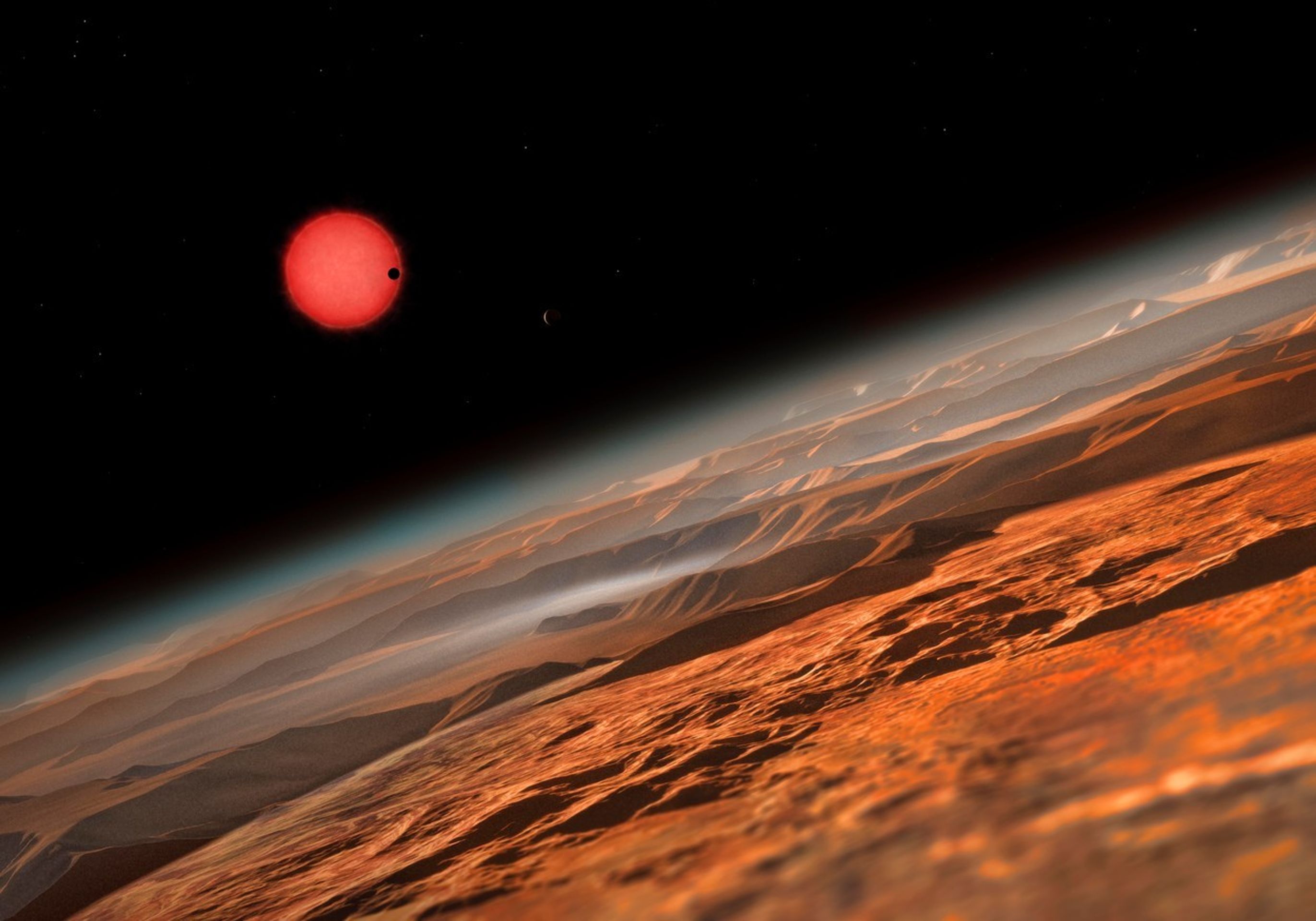 NASA: Exoplanety v systému Trappis-1 - 2 - GALERIE: Nově objevené exoplanety v systému Trappis-1 (2/5)