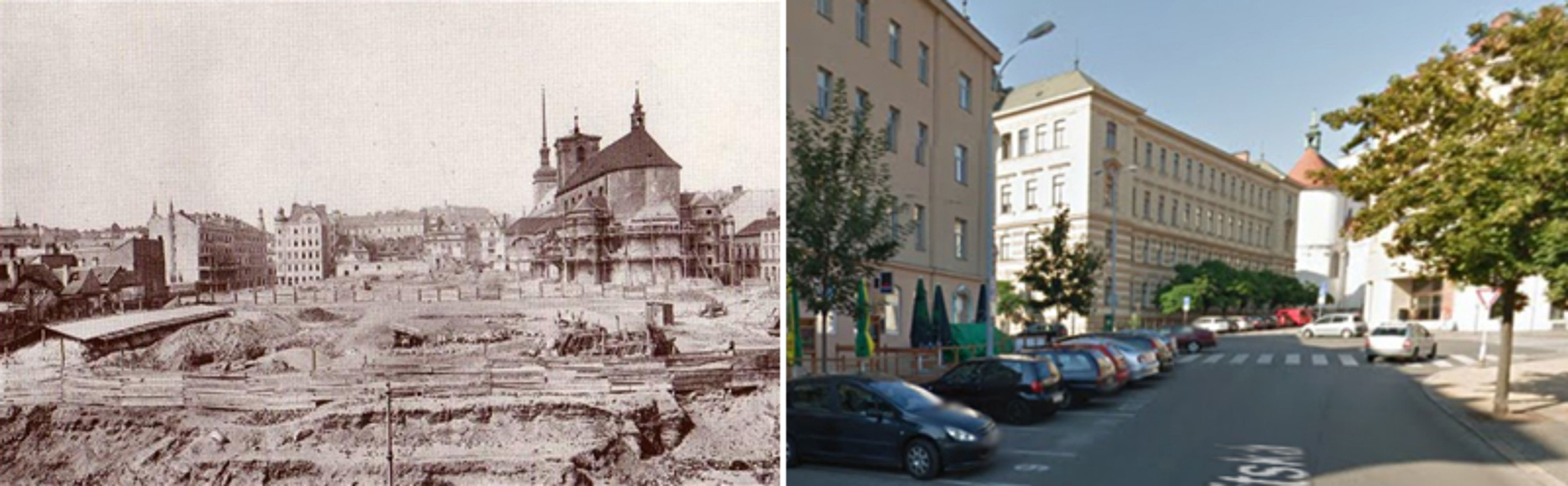Historické fotky - Brno, Jezuitská - 2 - GALERIE: Jihomoravský kraj dříve a dnes (18/22)