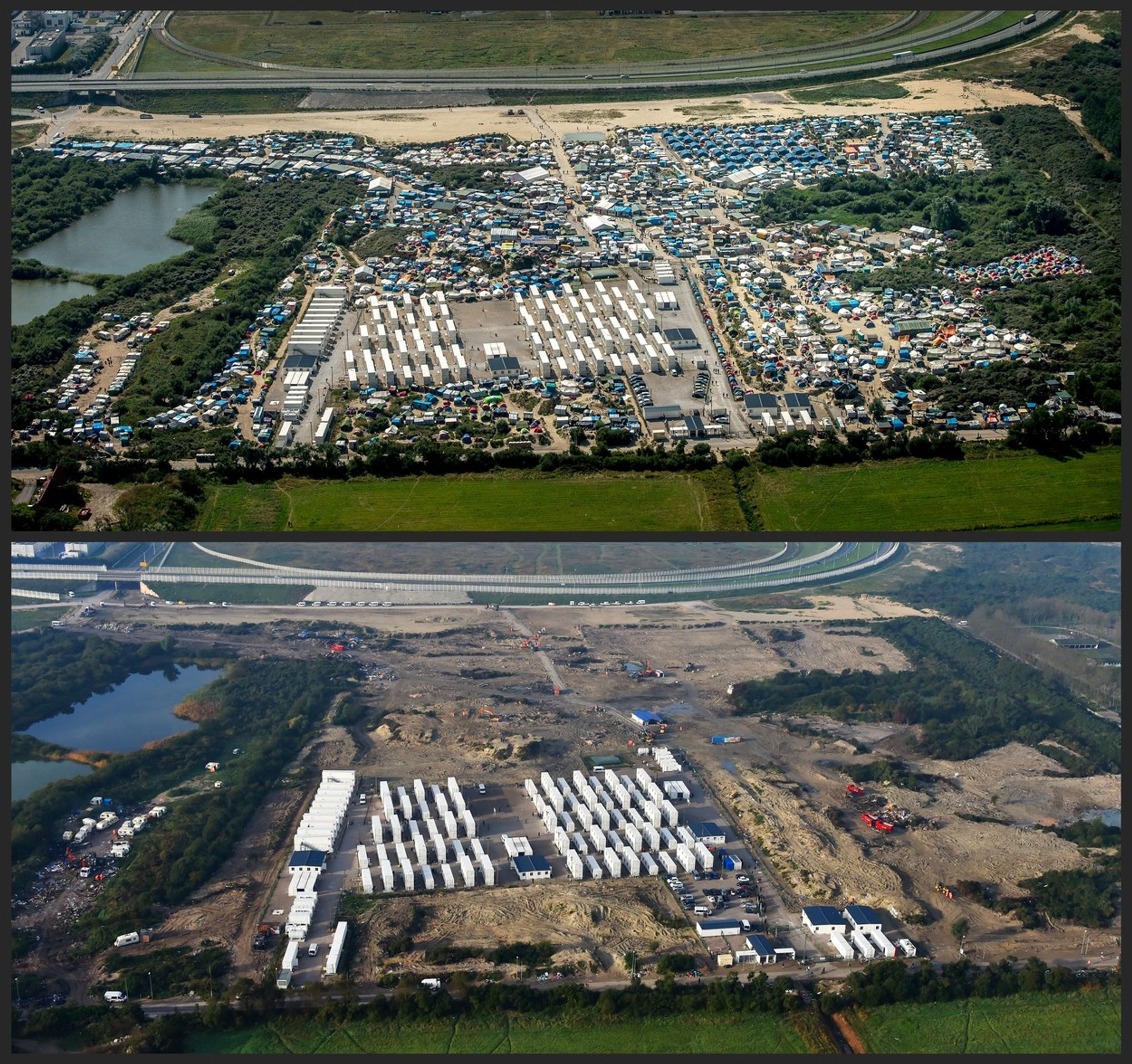 Vyklízení tábora v Calais - GALERIE: Vyklízení tábora v Calais (1/9)