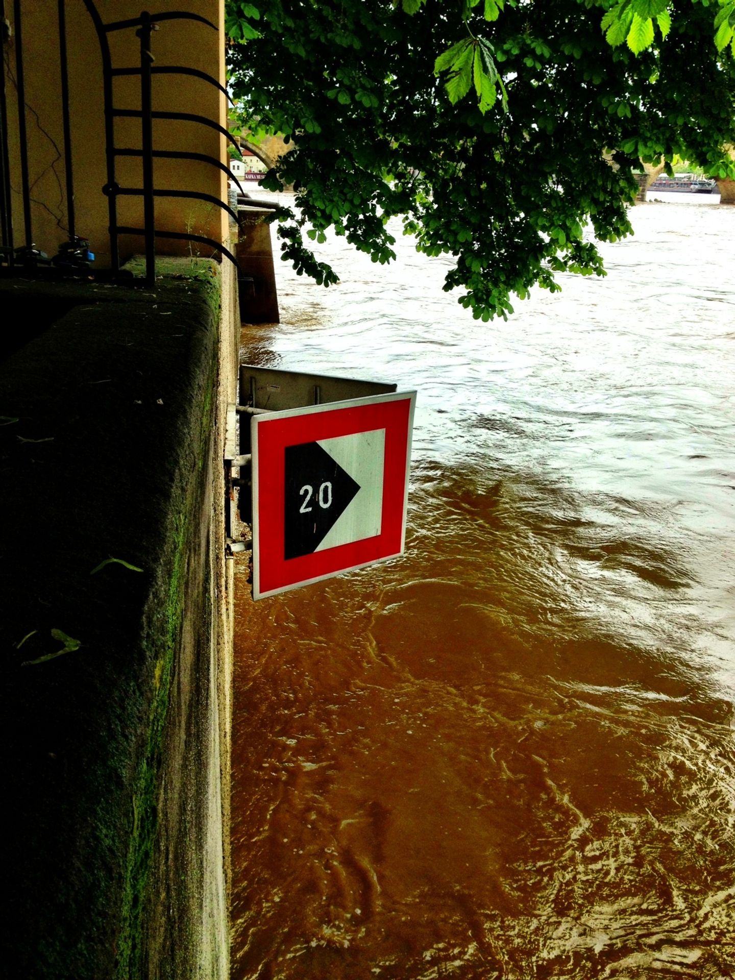 Praha - zaplavená Kampa - 4 - GALERIE: Českou metropoli zasáhla povodeň (8/13)