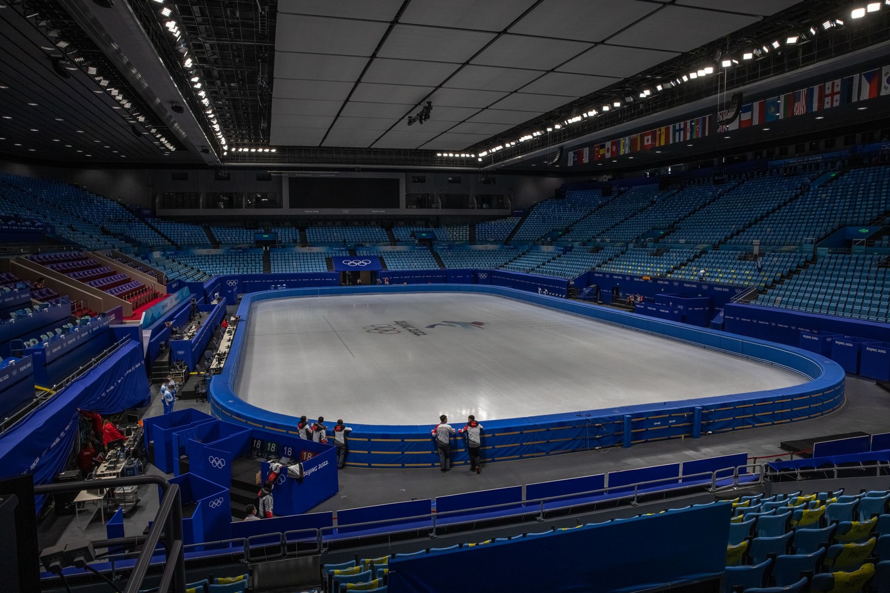 Stadion halových sportů v hlavním městě - Pekingské sportoviště pro zimní olympijské hry v Číně 2022 (12/14)