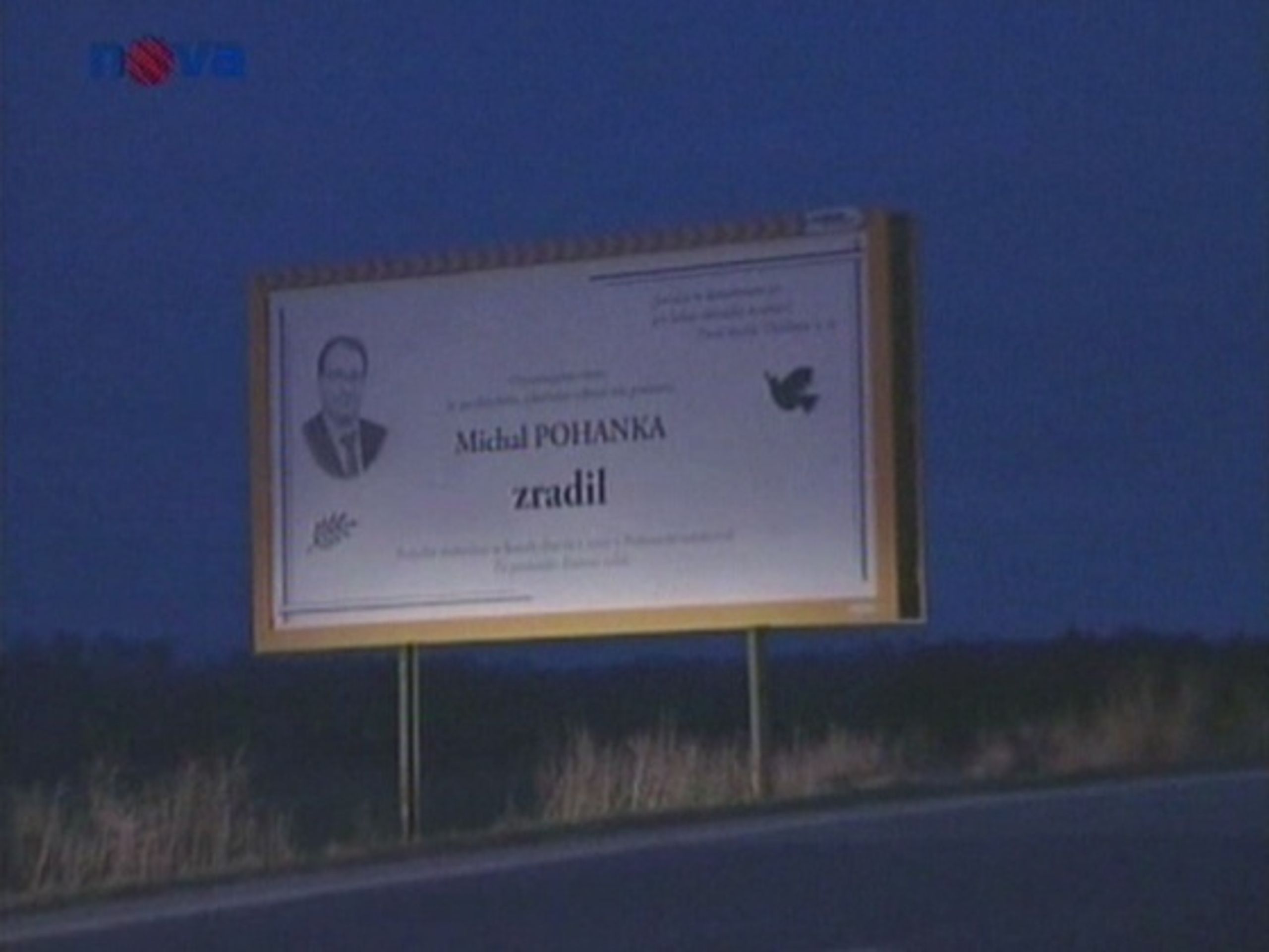 Zesměšňující billboard - Na billboardech je zesměšňován také Pohanka (2/2)