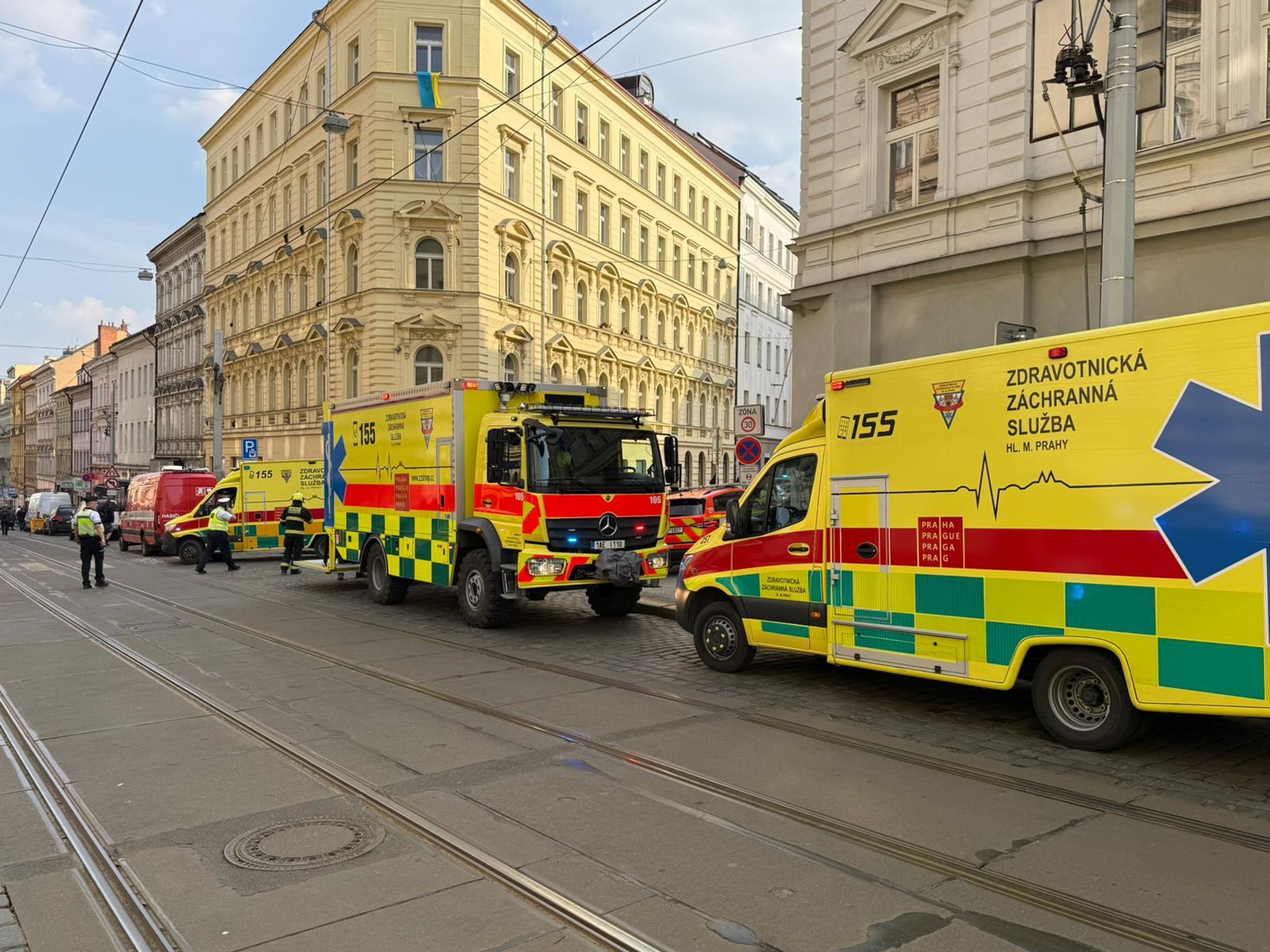 Požár plynového potrubí v Praze - Požár plynového potrubí v Praze (10/24)