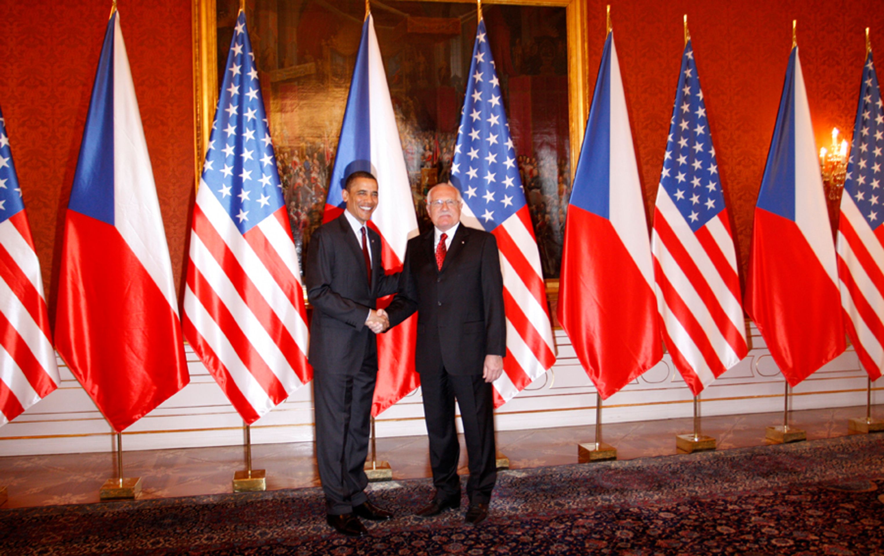 Obama jedná s Klausem-5 - GALERIE: Obama jedná s Klausem (4/6)
