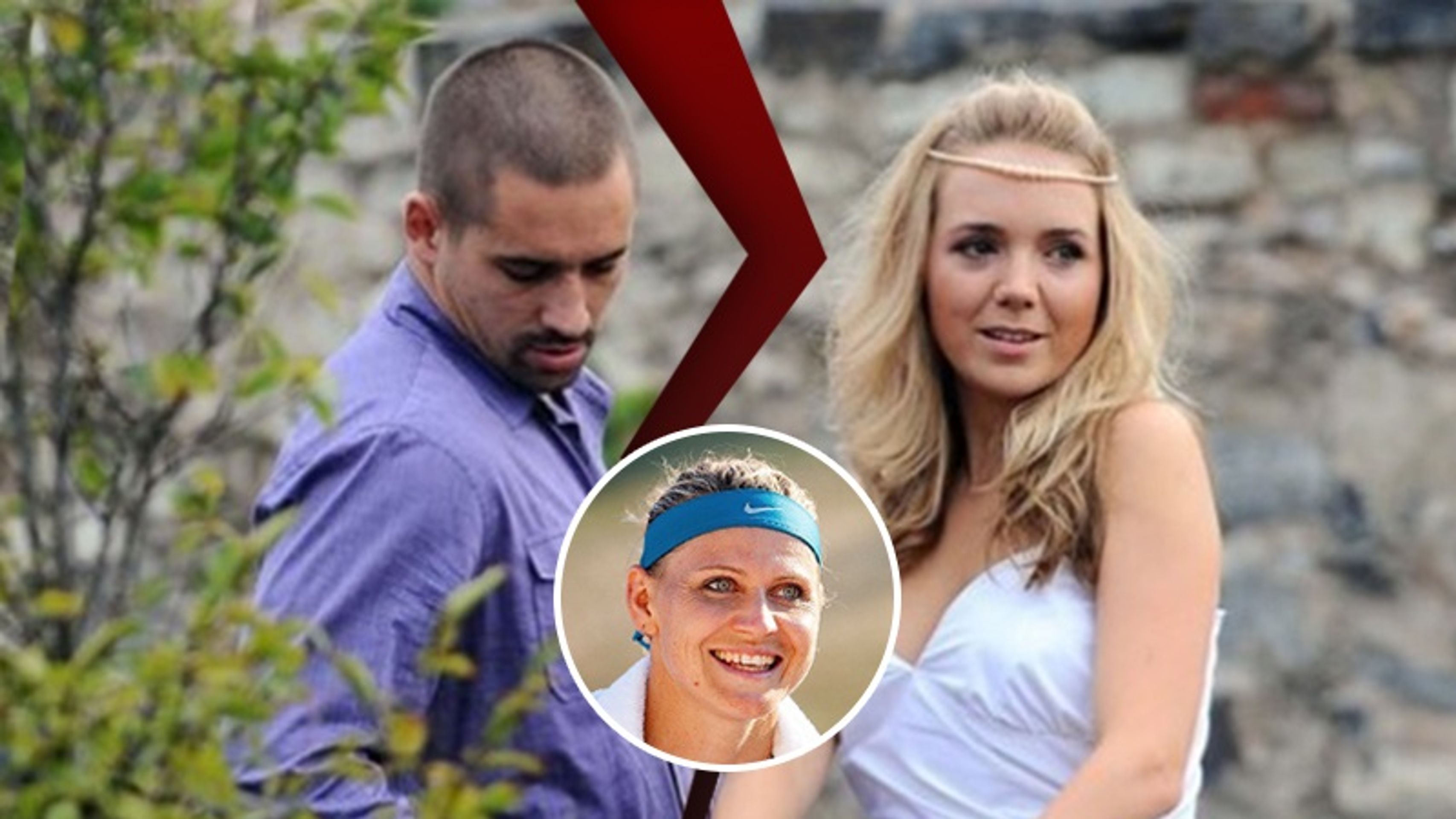 Tomáš Plekanec, Lucie Šafářová a Lucie Vondráčková - GALERIE: Fanoušci se pustili do Lucie Šafářové (5/6)