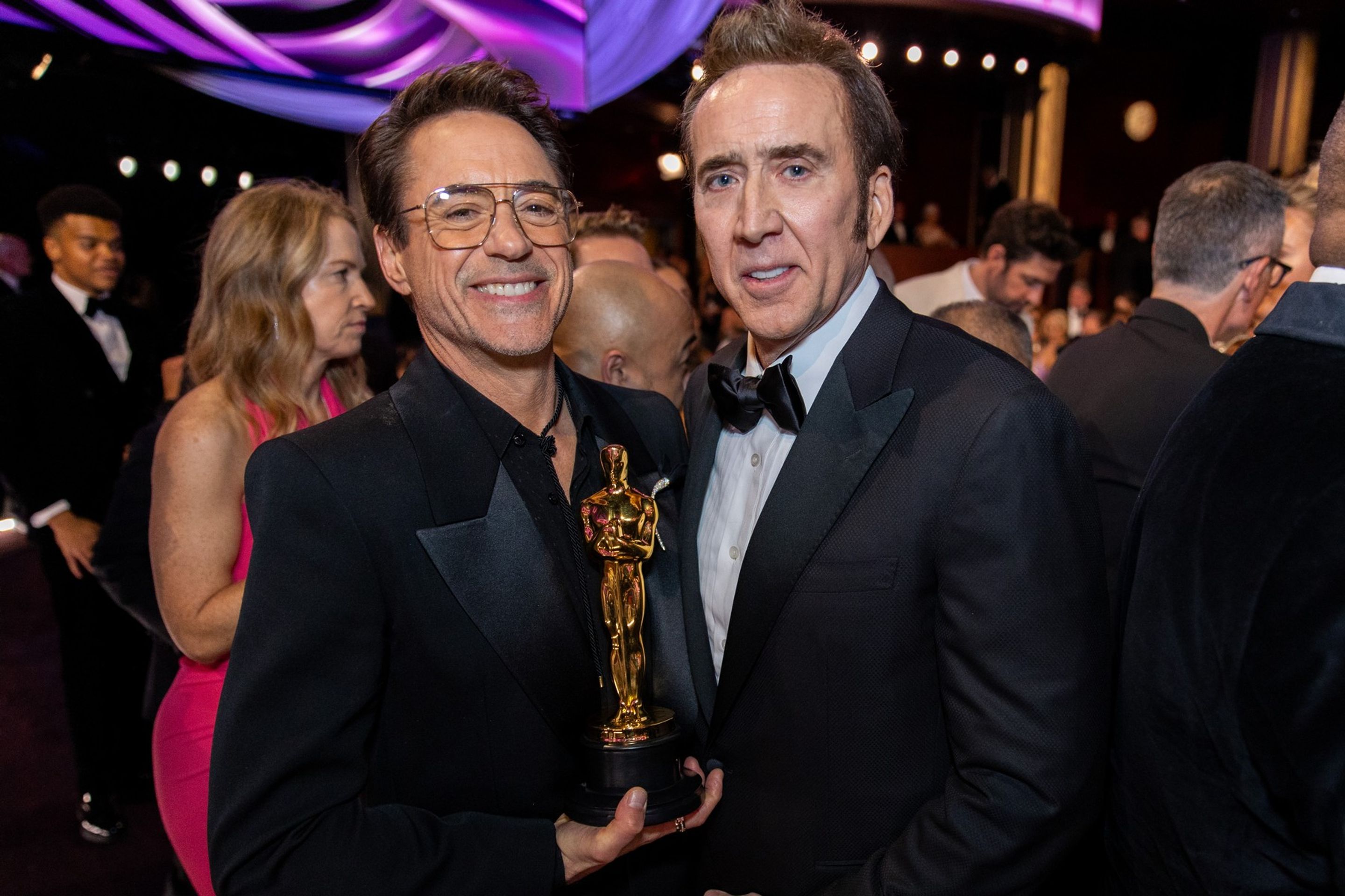 Robert Downey a Nicolas Cage, 10. 3. 2024 Předávání Oscarů - Předávání Oscarů (2/9)