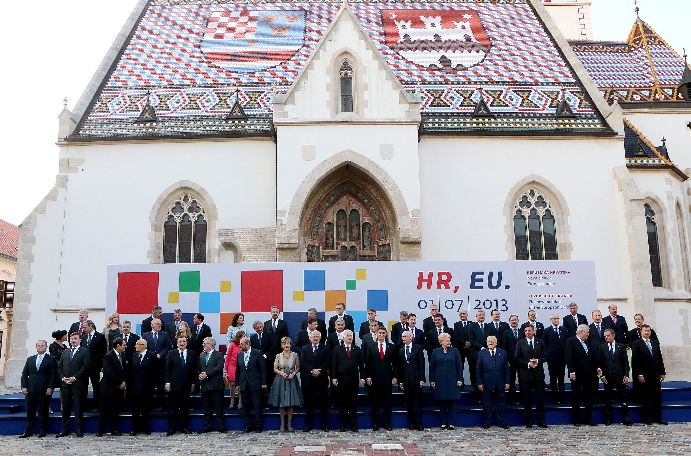Chorvaté slaví vstup do EU - 5 - GALERIE: Chorvaté slaví vstup do EU (4/6)