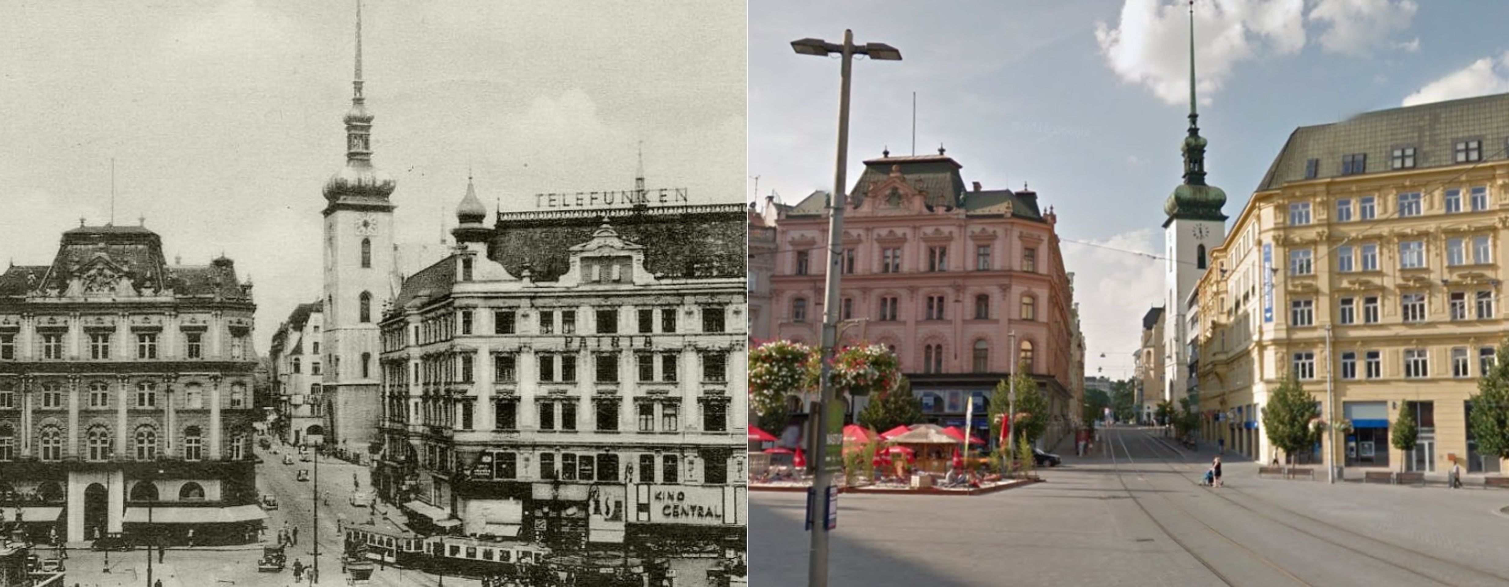 Historické obrázky - Brno, Rašínova ulice - GALERIE: Jihomoravský kraj dříve a dnes (14/22)