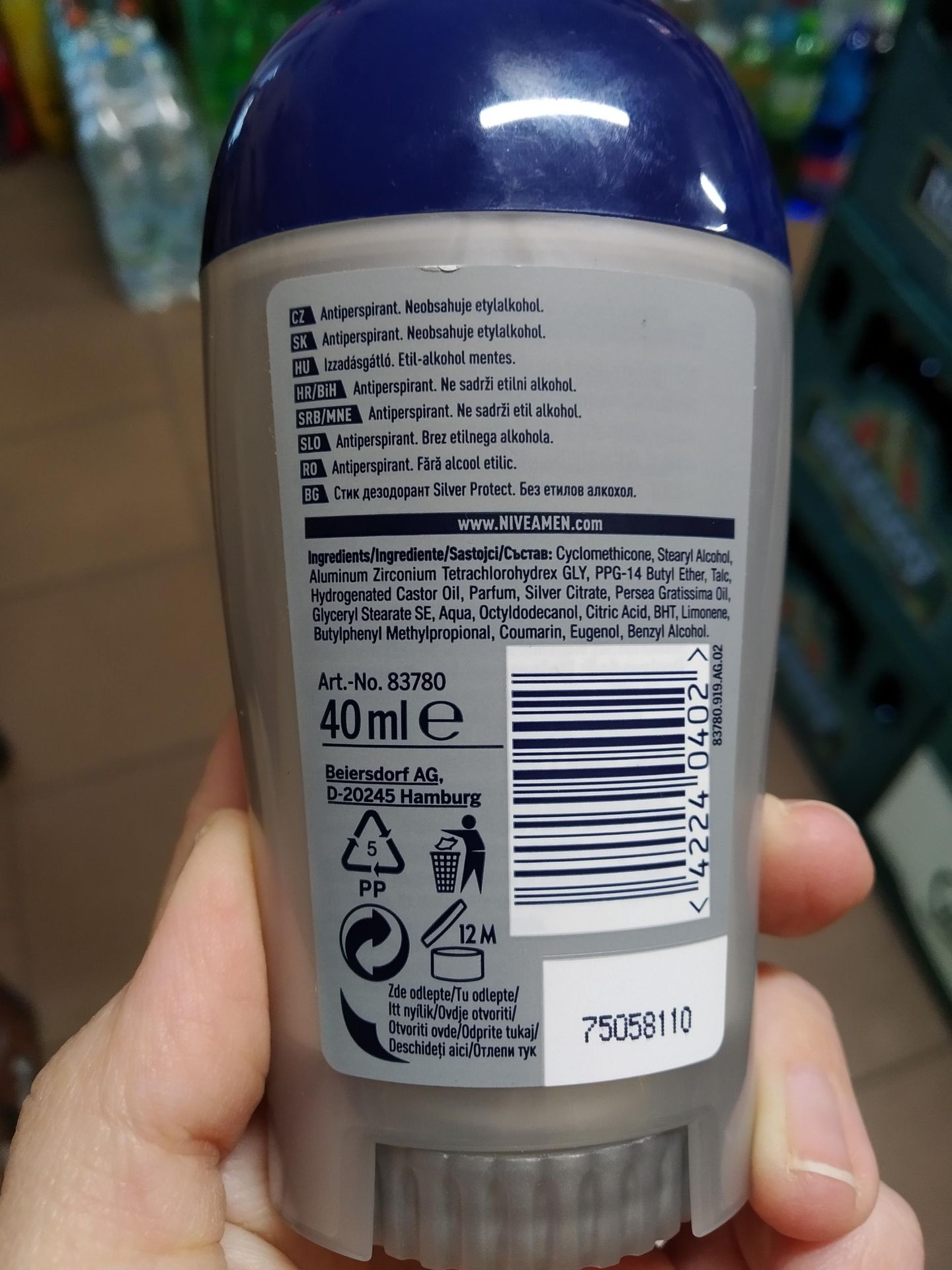 Deodorant Nivea Man Silver Protect (2) - Zdraví nebezpečná kosmetika (5/14)