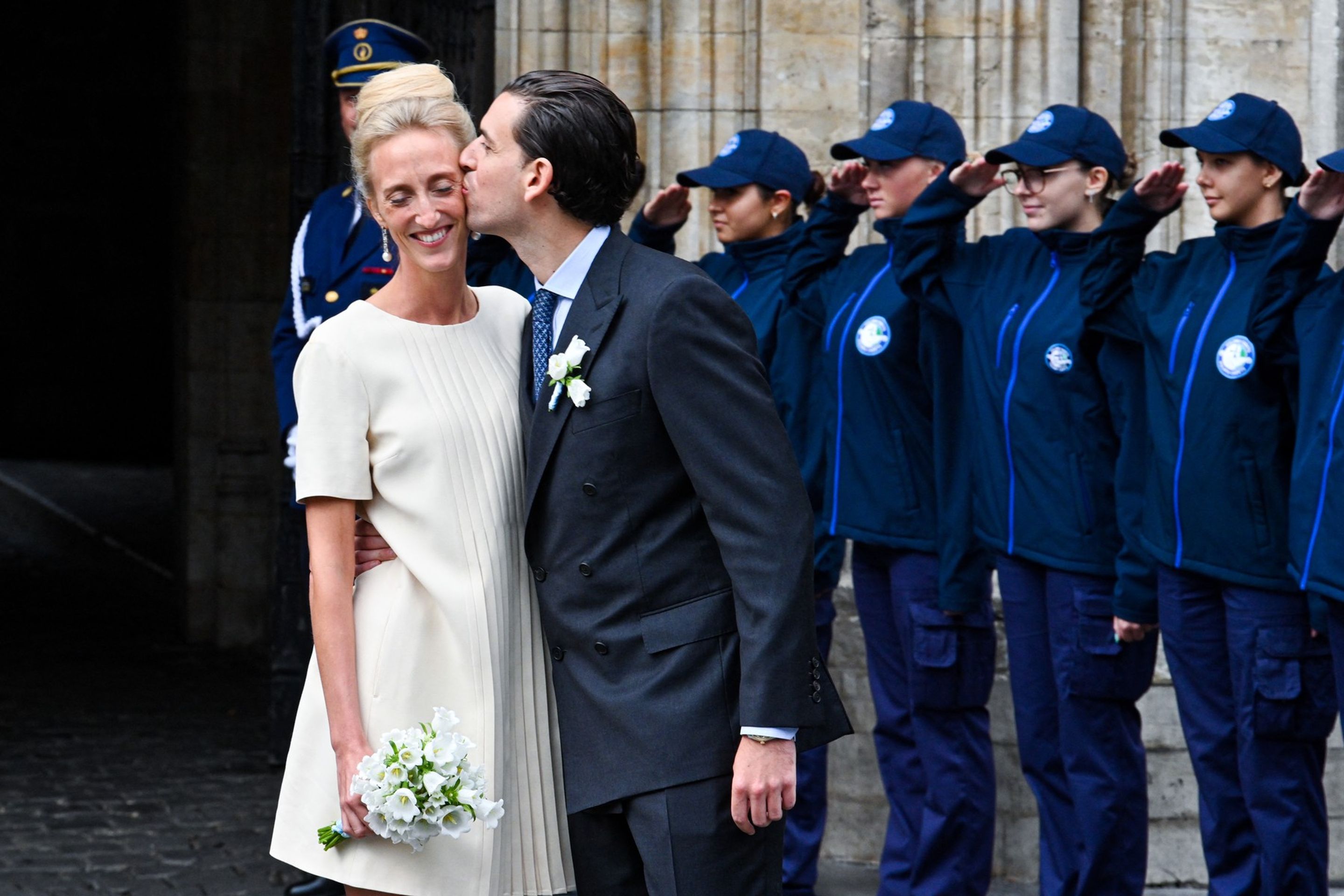 Belgická princezna Maria Laura a William Isvy na své svatbě, 10. 9. 2022 - Belgická princezna Maria Laura a William Isvy (3/4)