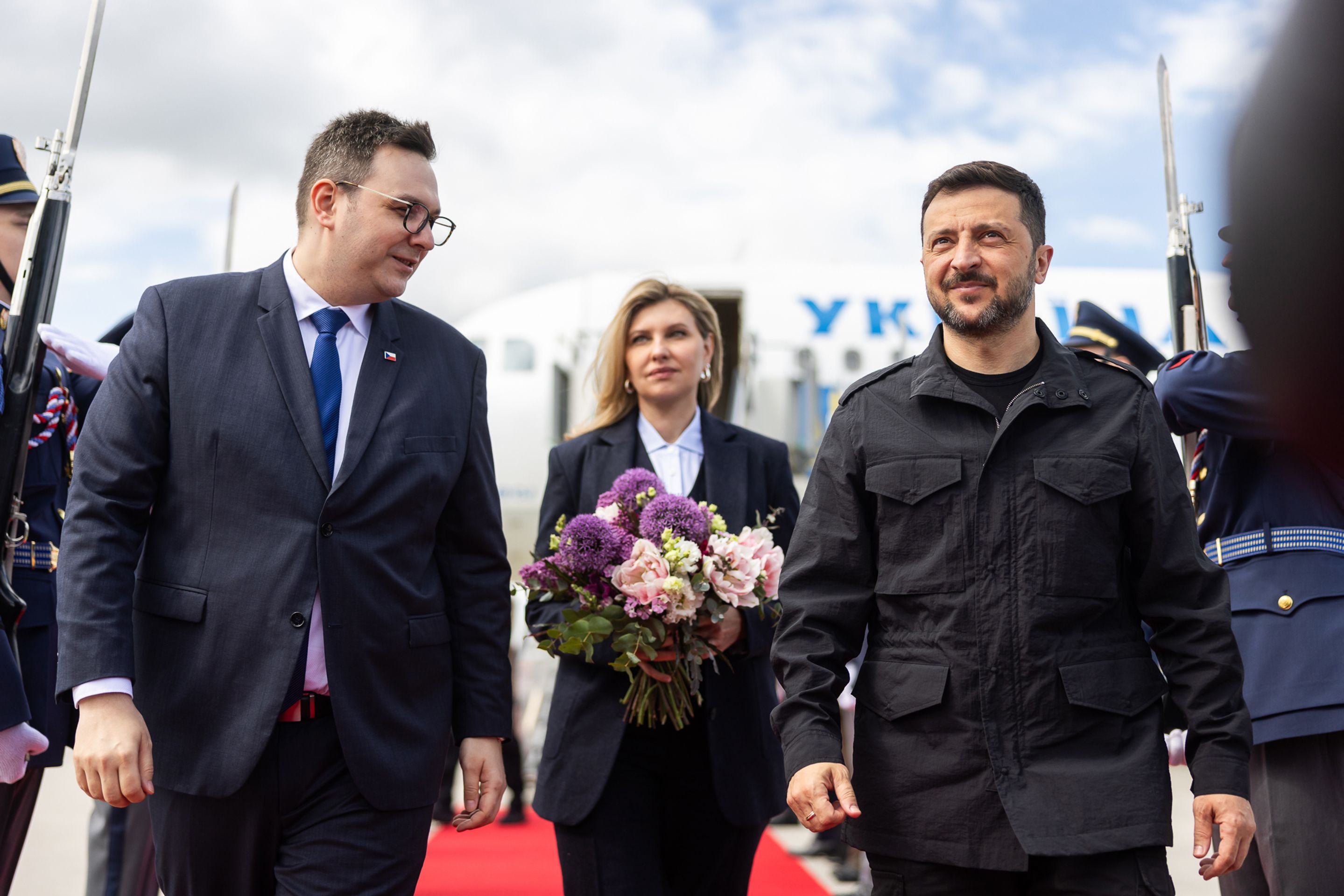 Ministr Lipavský přivítal prezidenta Volodymyra Zelenského s manželkou v Praze, 4. 5. 2025  (2) - Volodymyr Zelenskyj v Praze, 2025 (18/19)