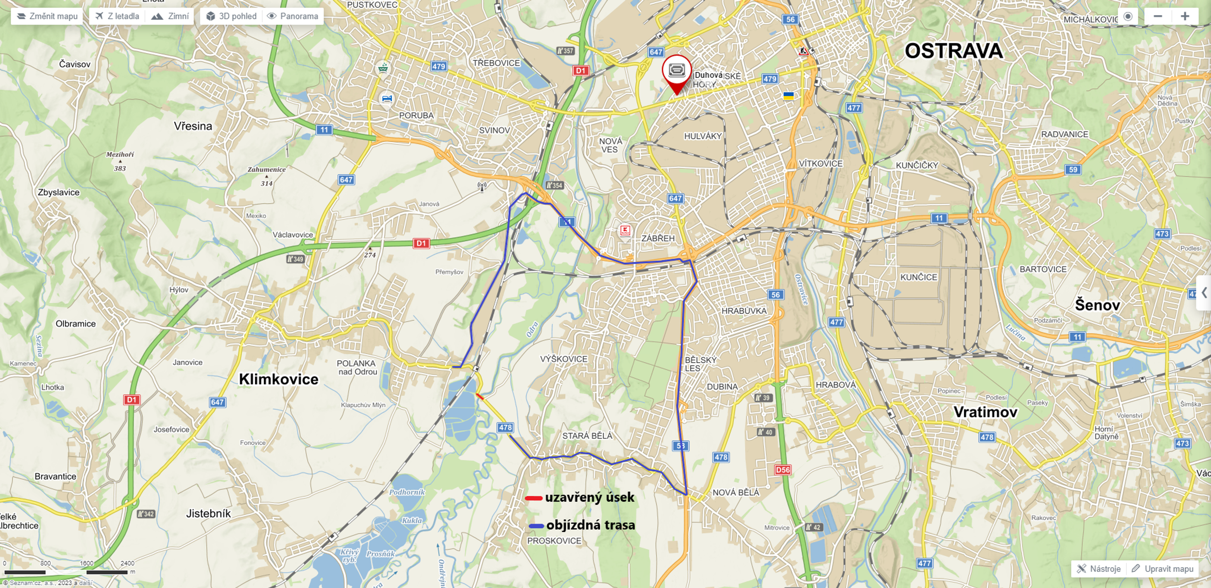 Uzavírka mostu přes Odru v Polance nad Odrou - Přehled oprav v Moravskoslezském kraji (3/5)