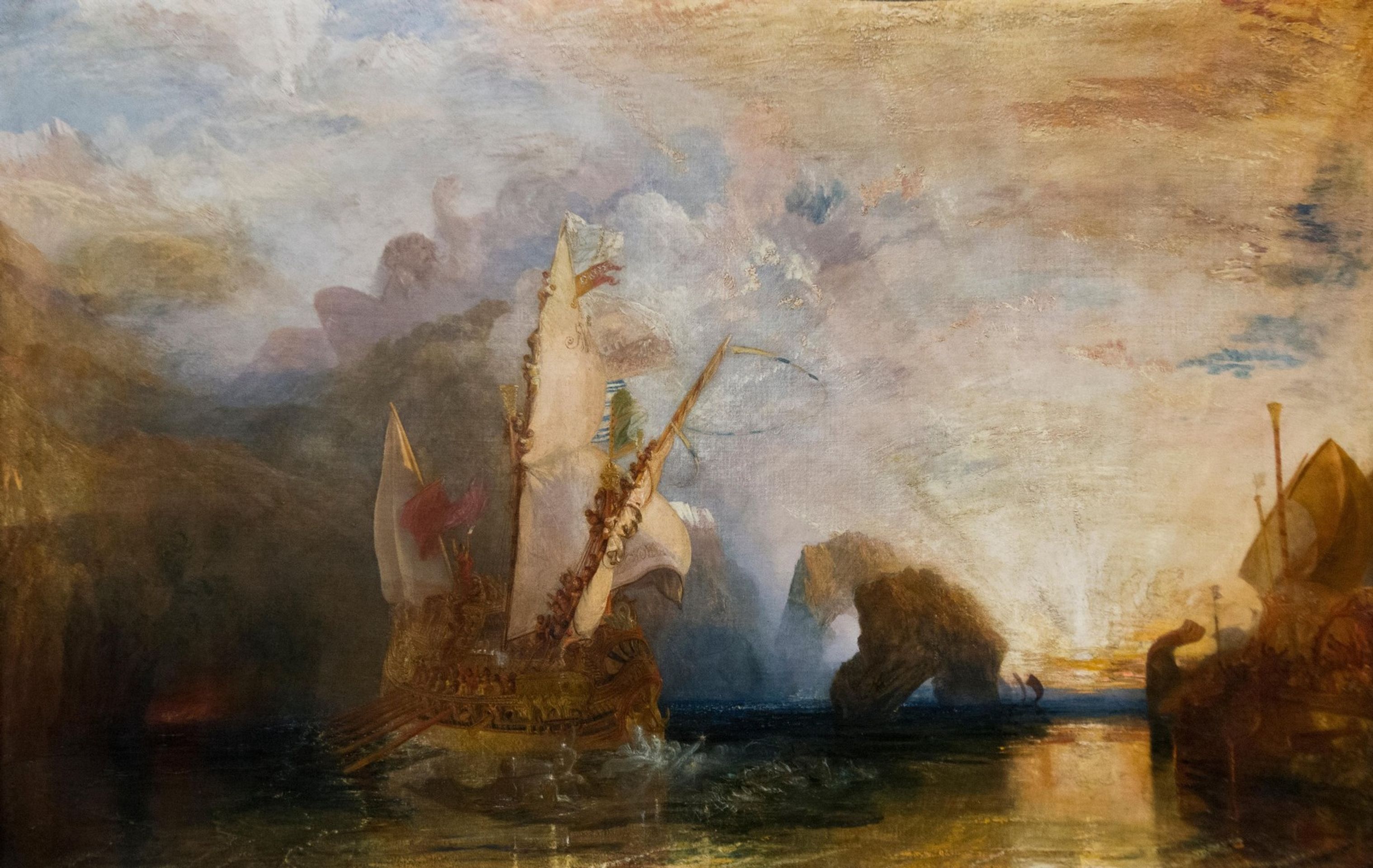 Joseph Turner - Ulysses vysmívající se Polyphemusovi - Homérova Odyssea (1829) - Joseph Mallord William Turner (4/4)