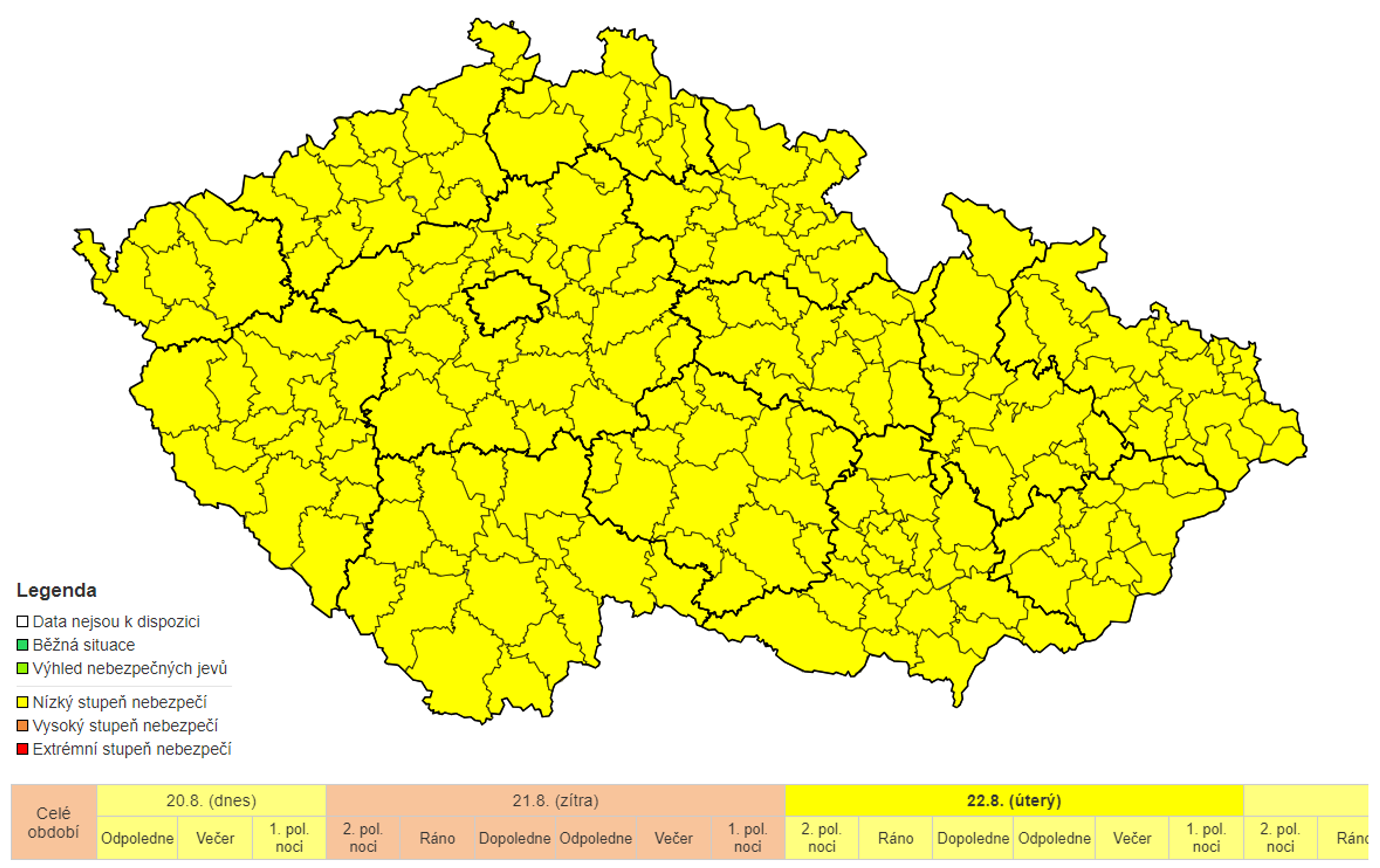 Výstraha ČHMÚ - Výstraha ČHMÚ (3/3)
