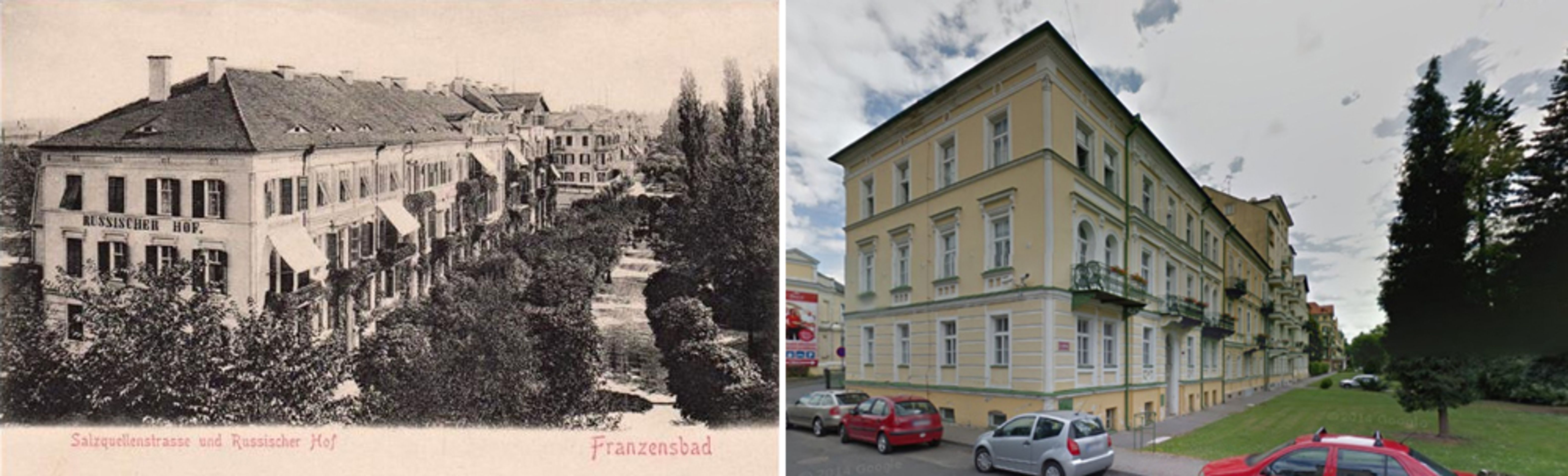 Historické fotky - Karlovarský kraj - Františkovy Lázně, 5. Května - GALERIE: Karlovarsko dříve a dnes (20/24)