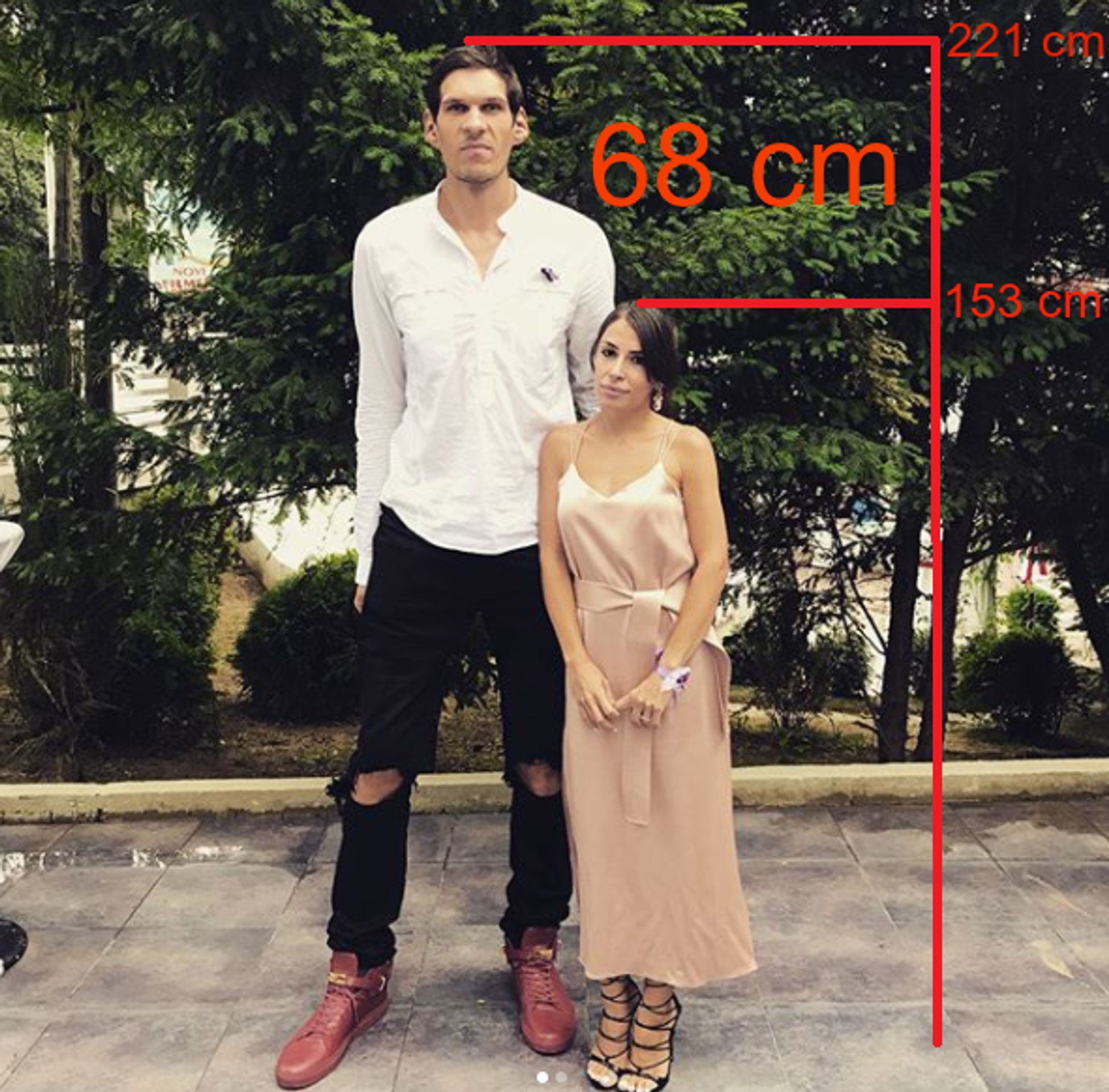 Milica Marjanovic a Boban Marjanovic - GALERIE: Boban Marjanovic a jeho žena (1/5)