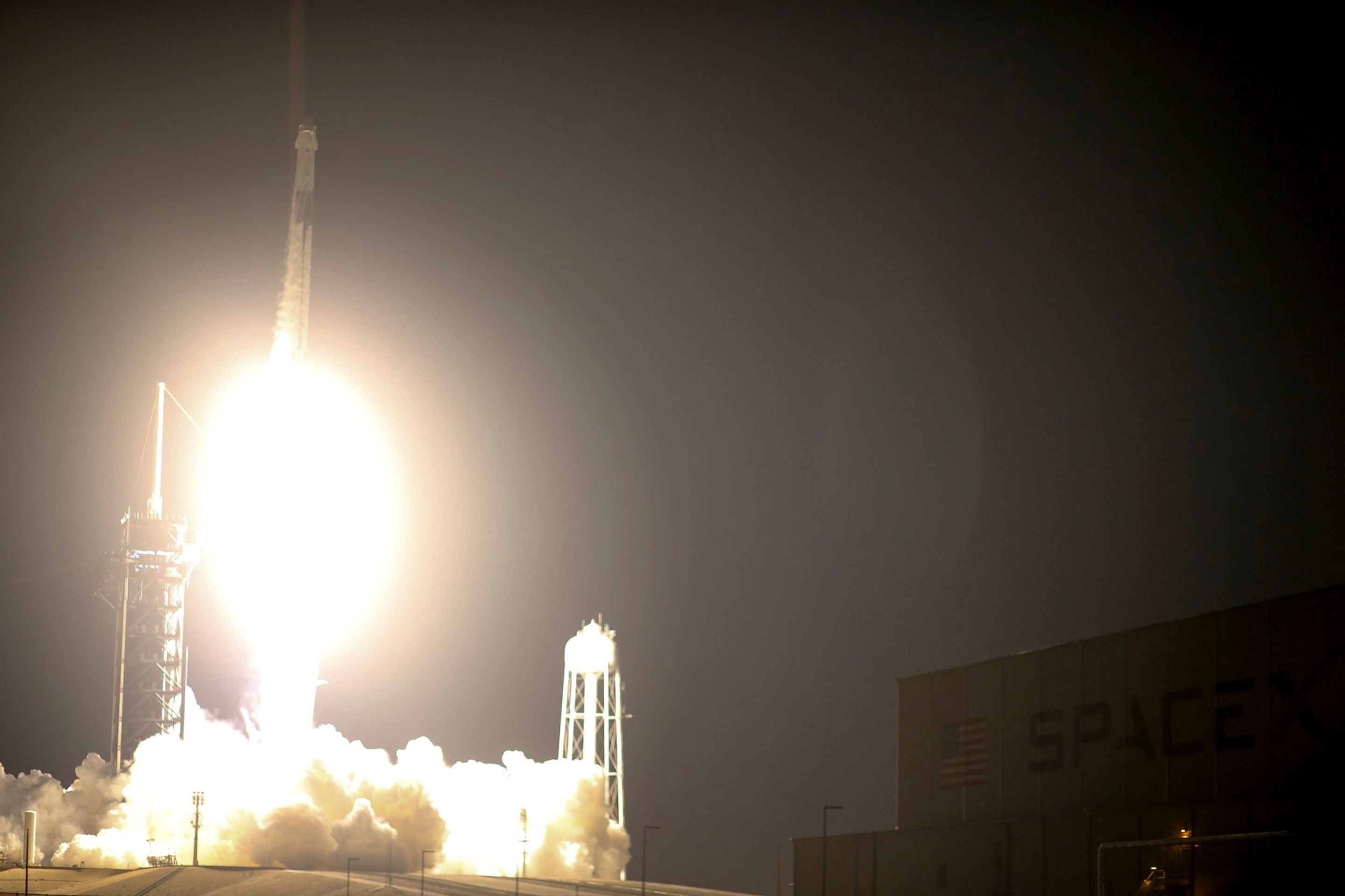 Posádka odstartovala z Kennedyho vesmírného střediska na Floridě v raketě Falcon společnosti SpaceX, 3. 3. 2024 - K ISS vyrazila čerstvá posádka (2/3)