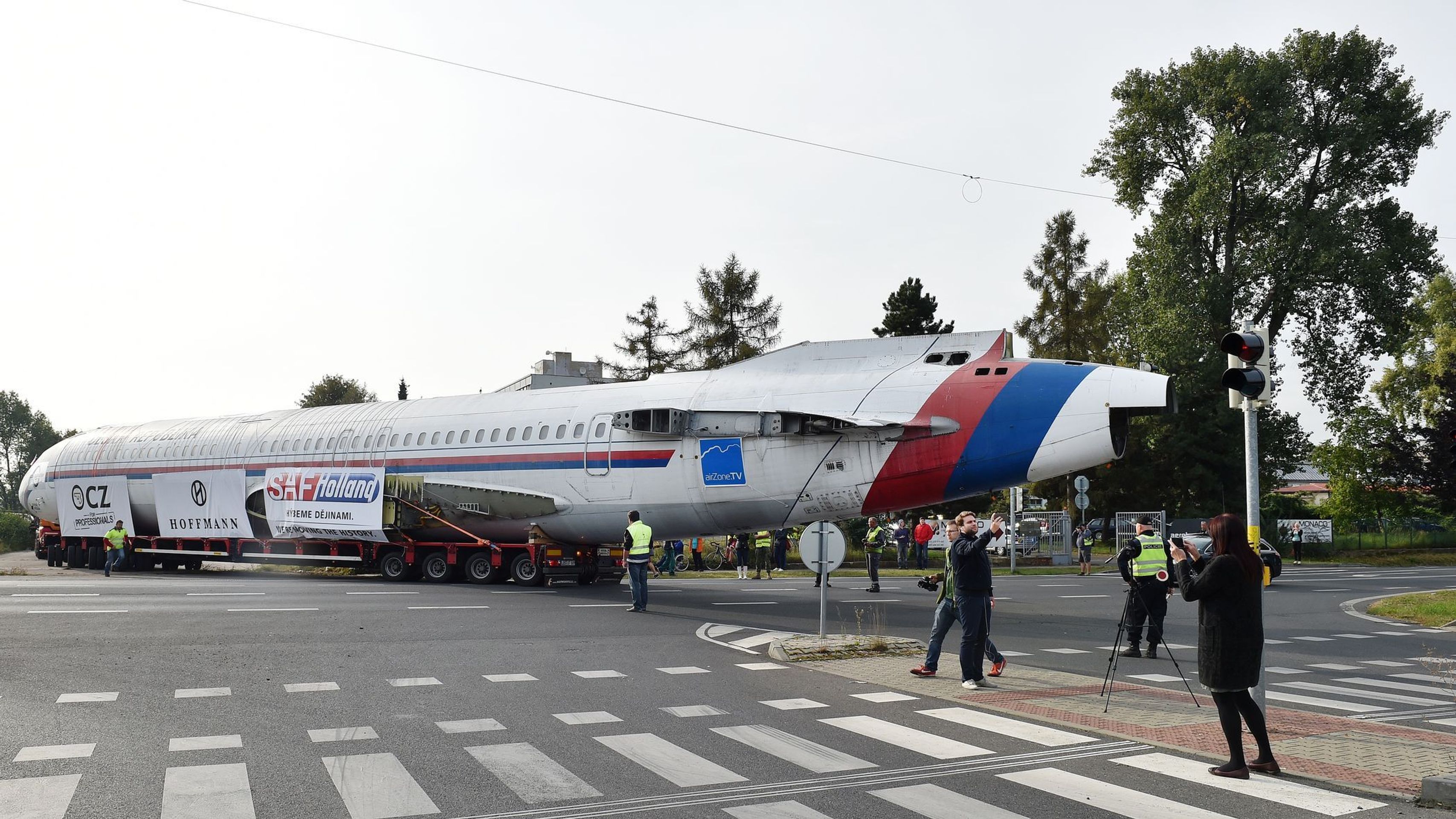Přeprava letounu TU-154 - 11 - GALERIE: Přeprava letounu TU-154 (5/14)