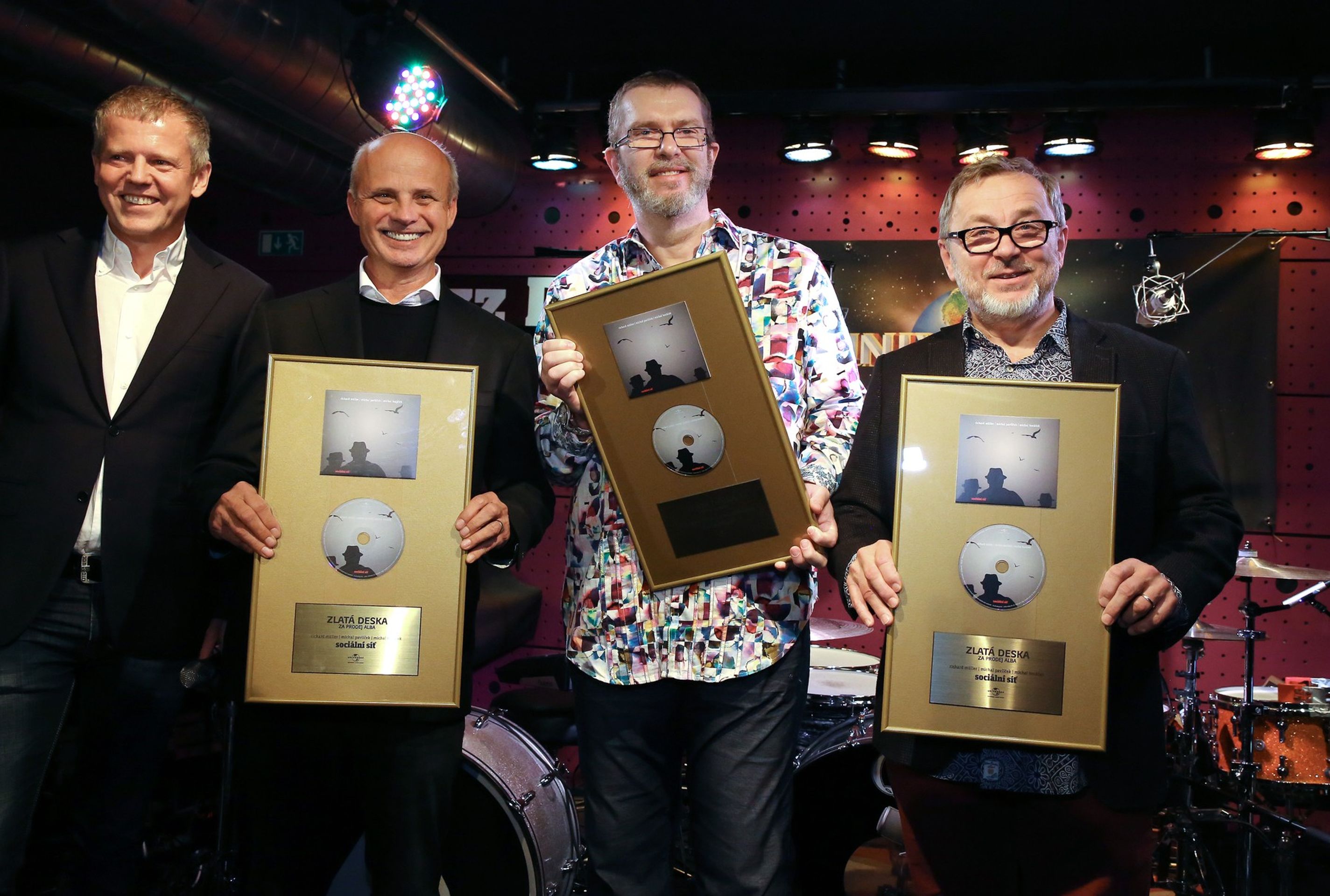 Horáček, Müller a Pavlíček, 4. 11. 2015 Zlatá deska - Richard Müller (5/12)
