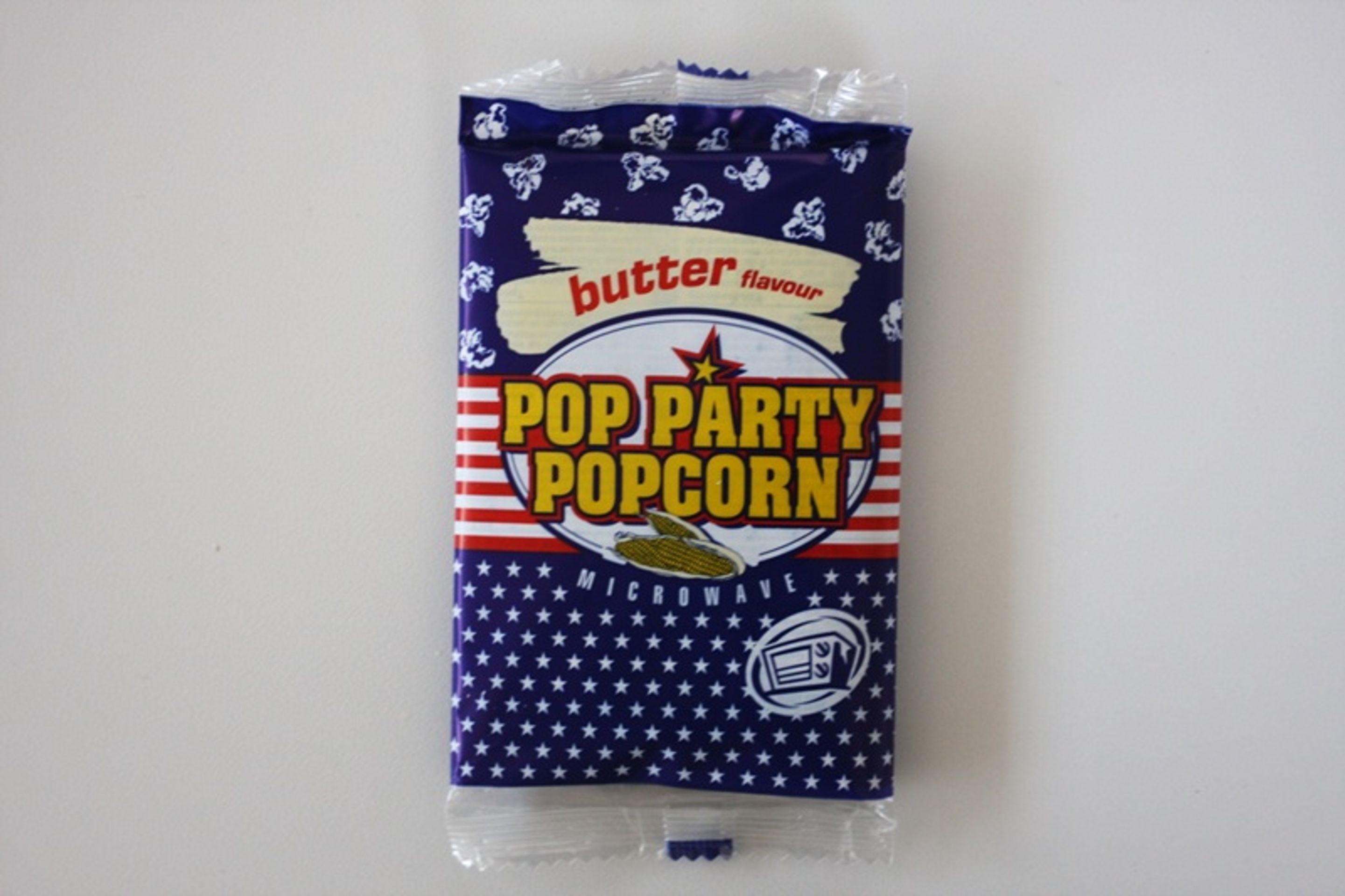 8. místo: HOPI POPI: Pop Party Popcorn - butter falvour (Snack na bázi kukuřice k expandování v mikrovlnné troubě - s máslovou příchutí) - GALERIE: Test popcornů s máslovou příchutí (8/16)