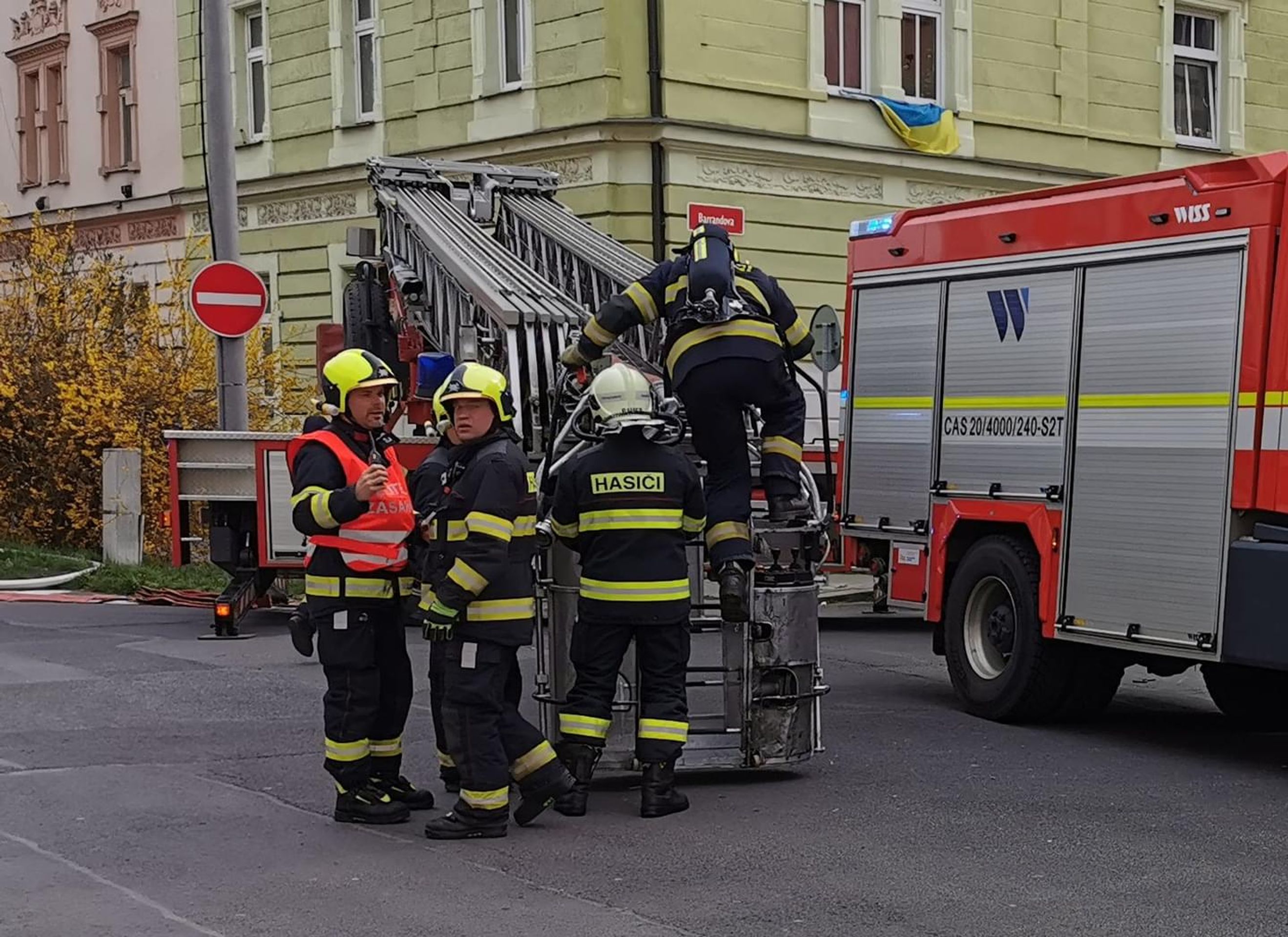 Útok s nožem a požár v Plzni - Útok s nožem a požár v Plzni (7/8)