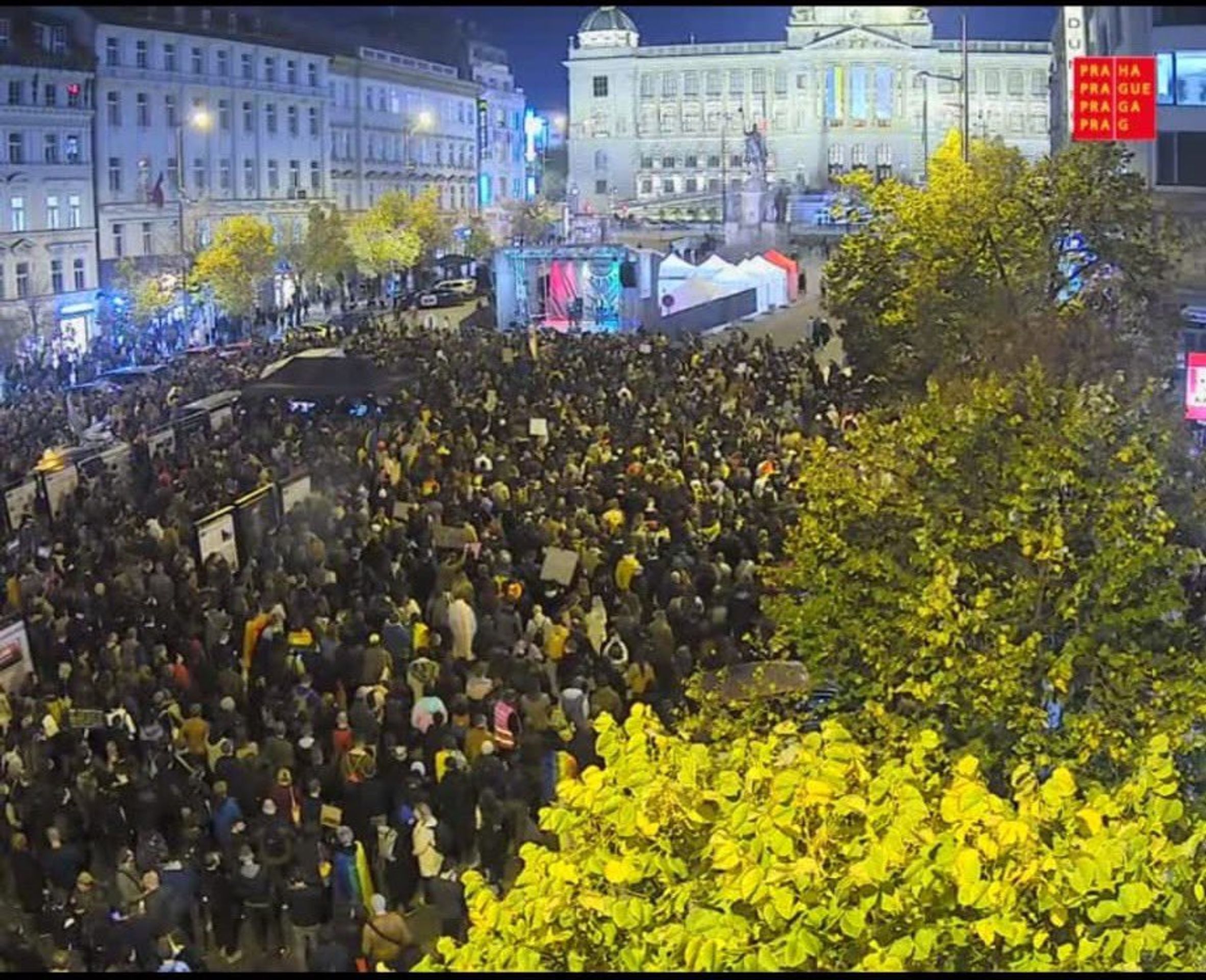 Shromáždění v Praze - Shromáždění na Václavském náměstí (5/6)