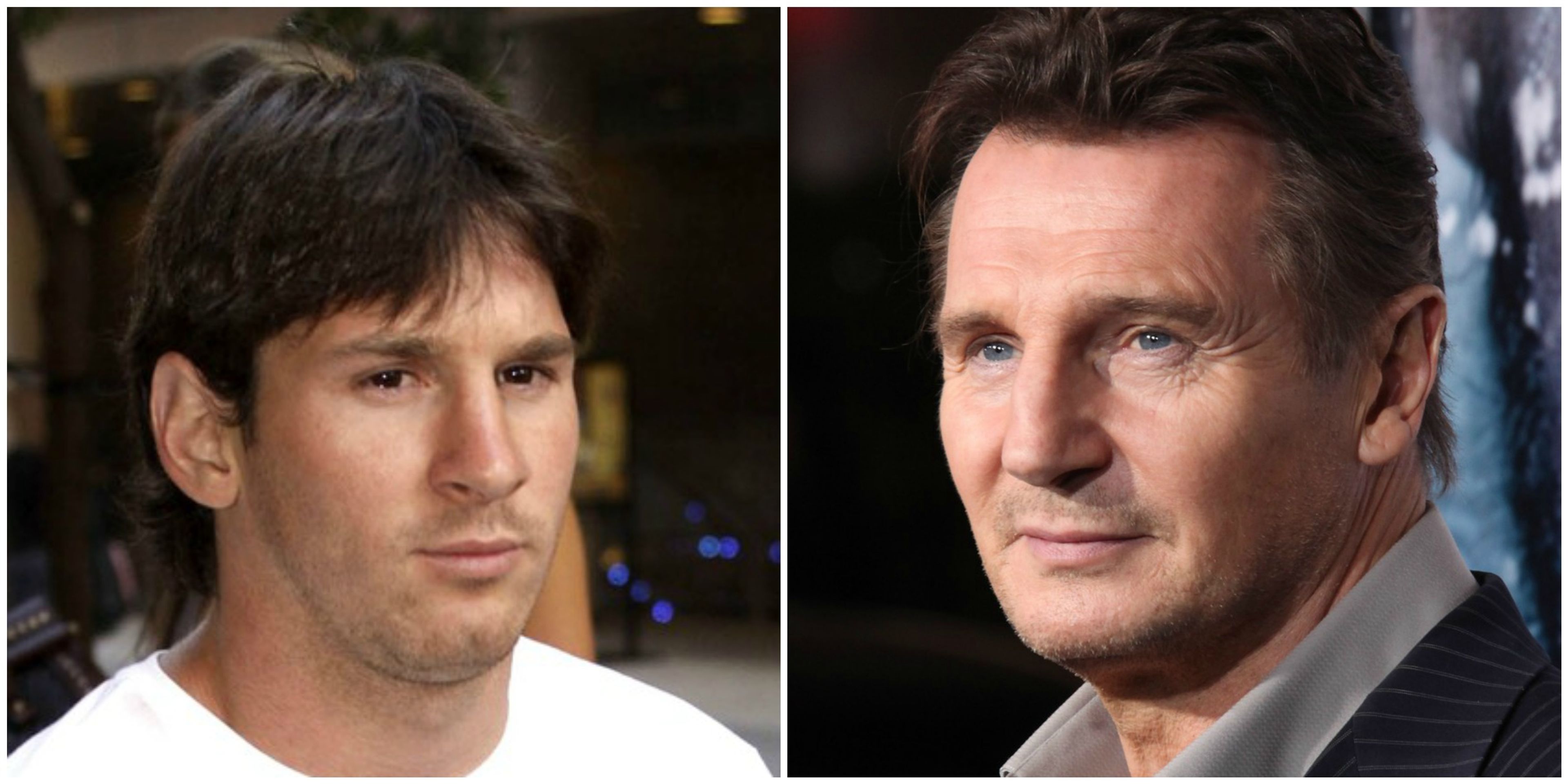 Lionel Messi a Liam Neeson - GALERIE: Dvojníci slavných fotbalistů nejen z Hollywoodu (5/7)