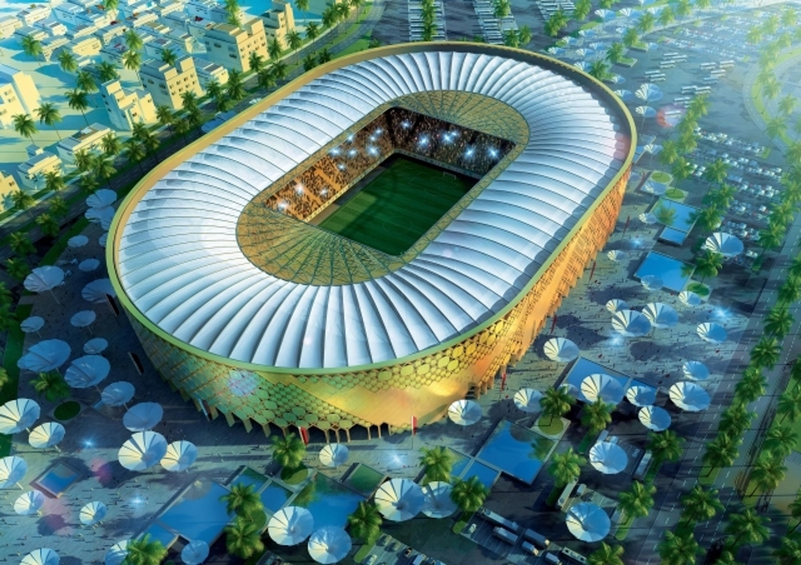 MS 2022 - Qatar University Stadium - GALERIE: Stadiony pro fotbalové MS 2022 v Kataru (11/11)