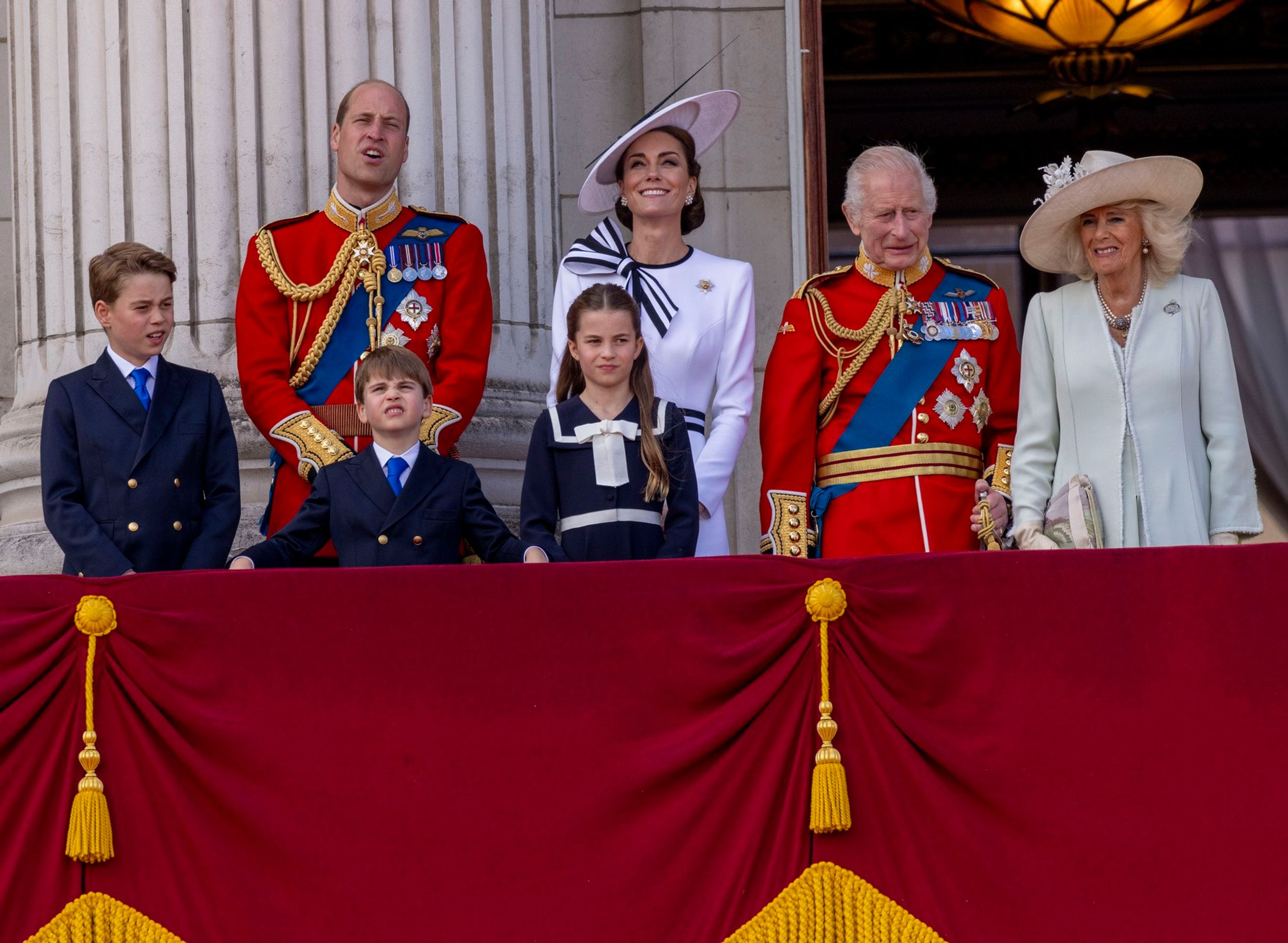 Královská rodina na Trooping the Colour, 15. 6. 2024 - Král Karel III. a Camilla (9/31)