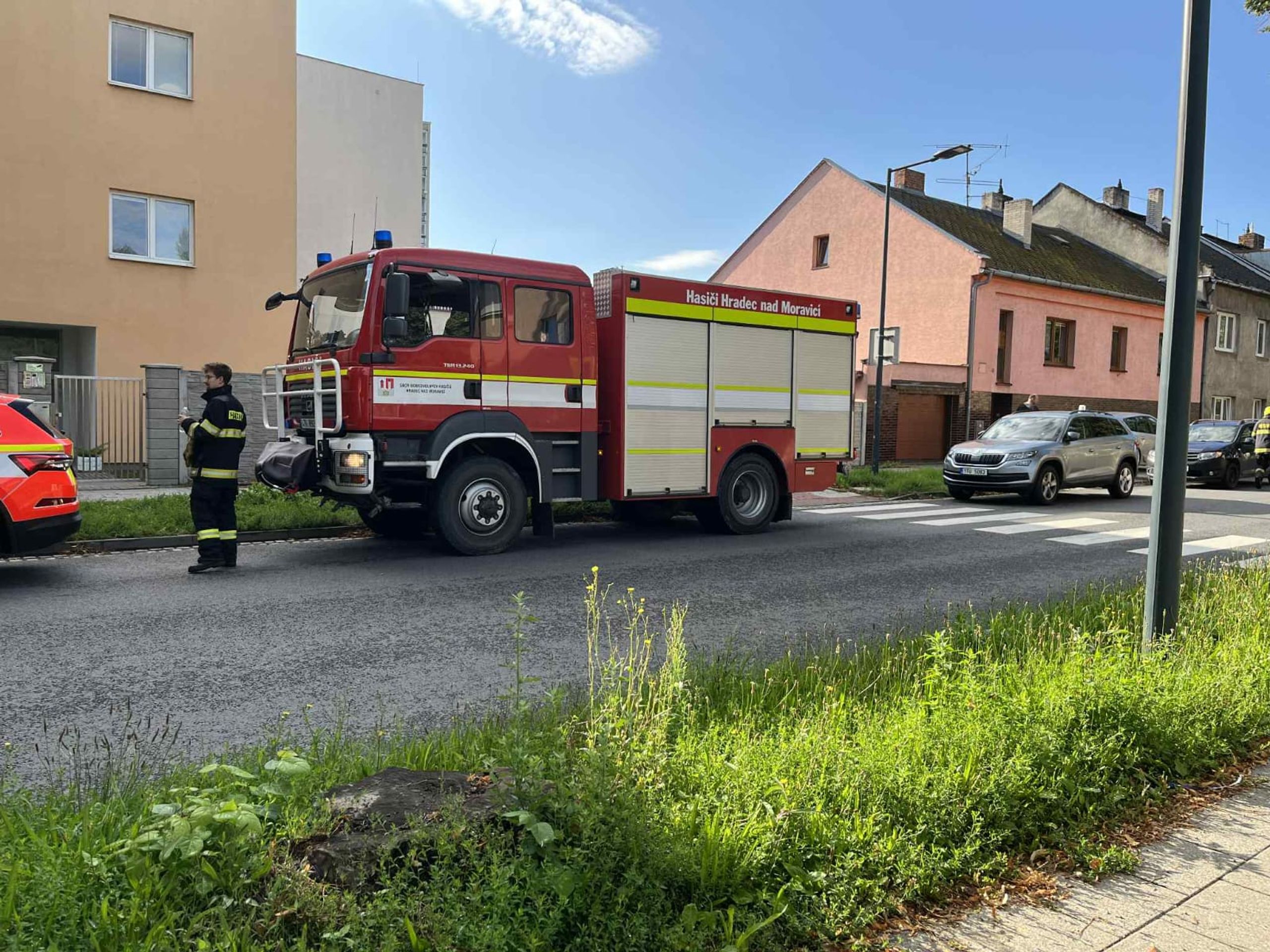 Požár v Opavě - Požár bytu v Opavě (4/16)