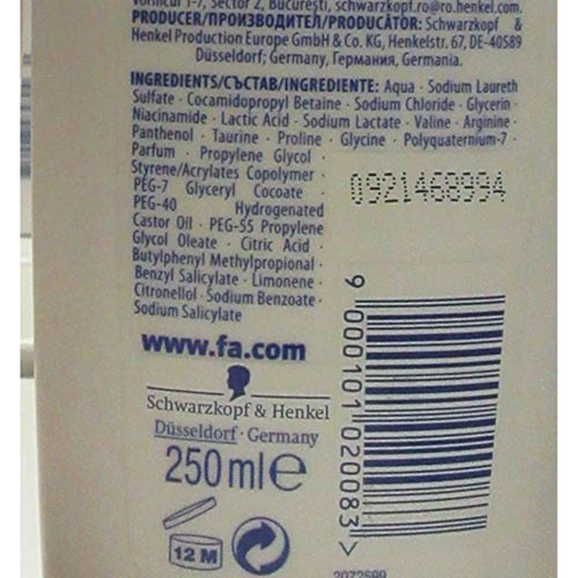 Sprchový gel Fa Fruit me up (3) - Zdraví nebezpečná kosmetika (10/21)