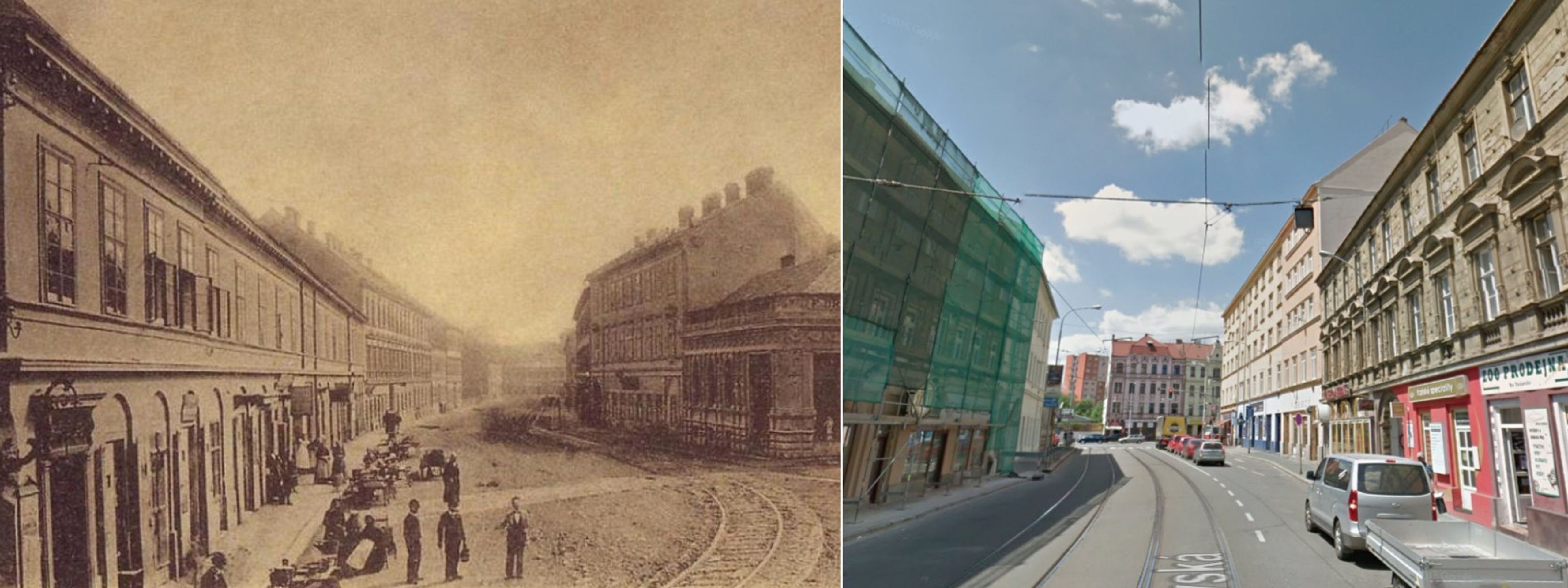 Historické obrázky - Brno, Václavská - GALERIE: Jihomoravský kraj dříve a dnes (12/22)