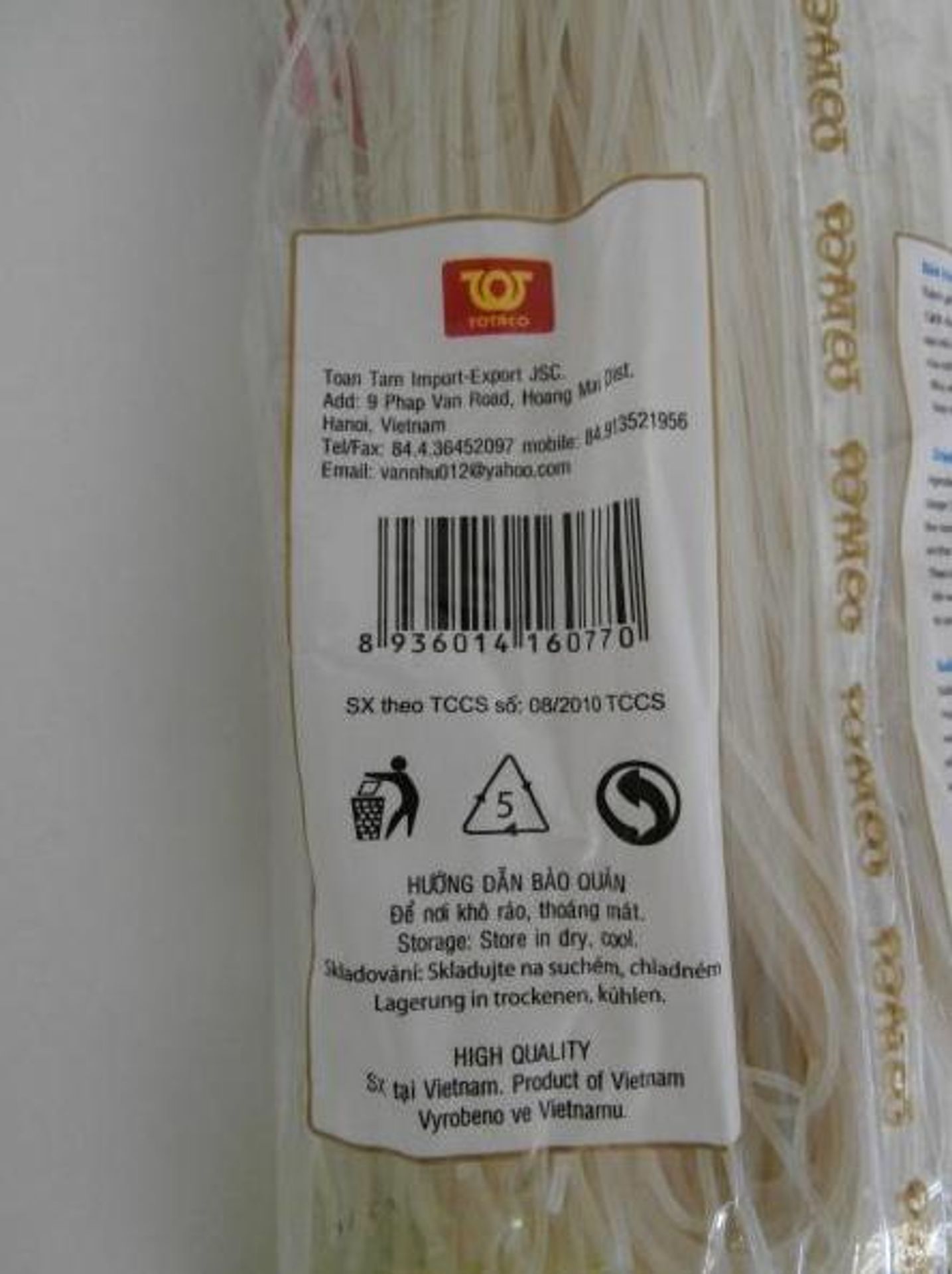 TOTACO Sušené Nudle Hanoi - GALERIE - Závadné potraviny (4/4)
