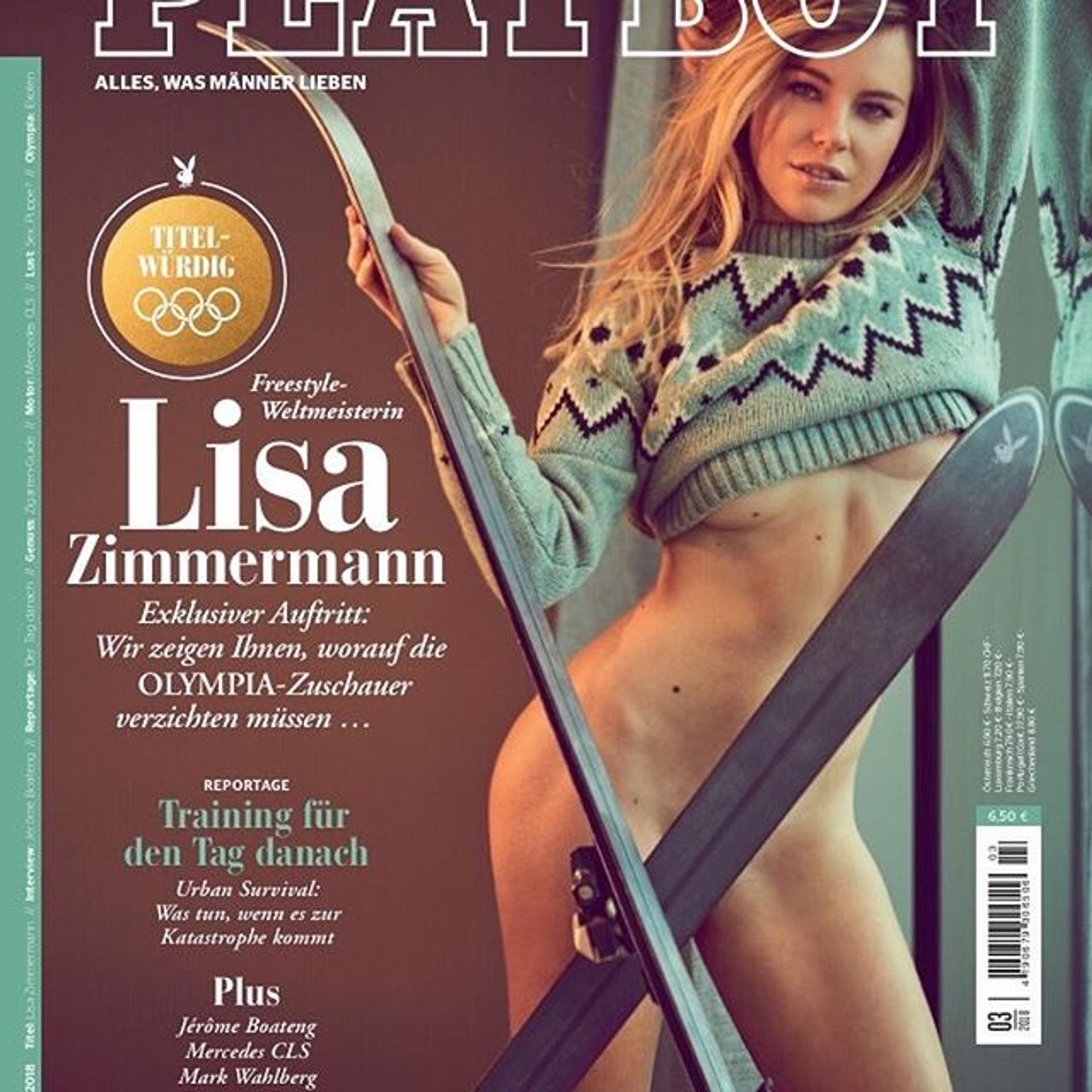 Lisa Zimmerman - GALERIE: Sexy akrobatická lyžařka zapózovala pro Playboy (2/6)
