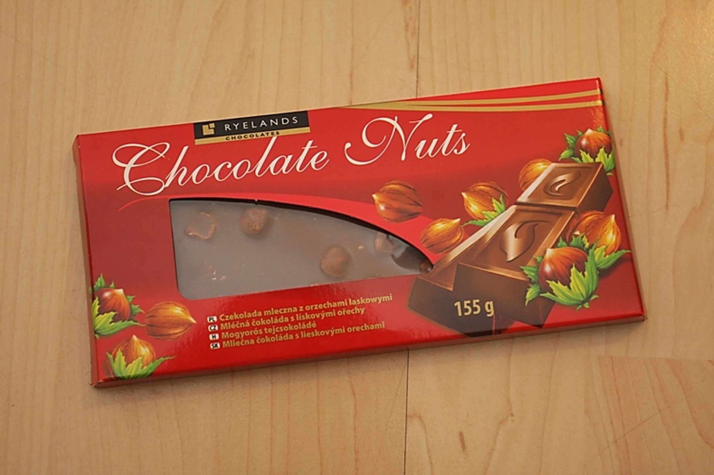 Test čokolád - Ryelands Chocolate Nuts - GALERIE: Velký test lískooříškových čokolád (11/11)
