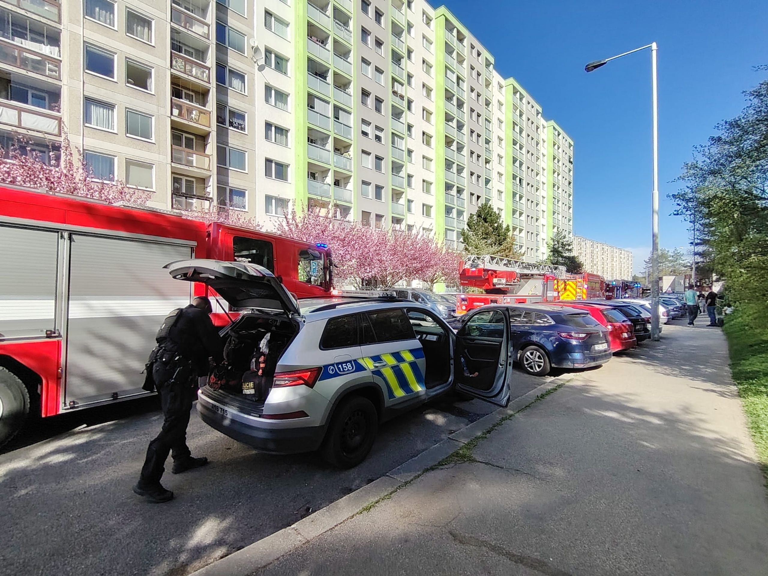 Požár bytu v Modřanech - Požár bytu v Modřanech (2/7)
