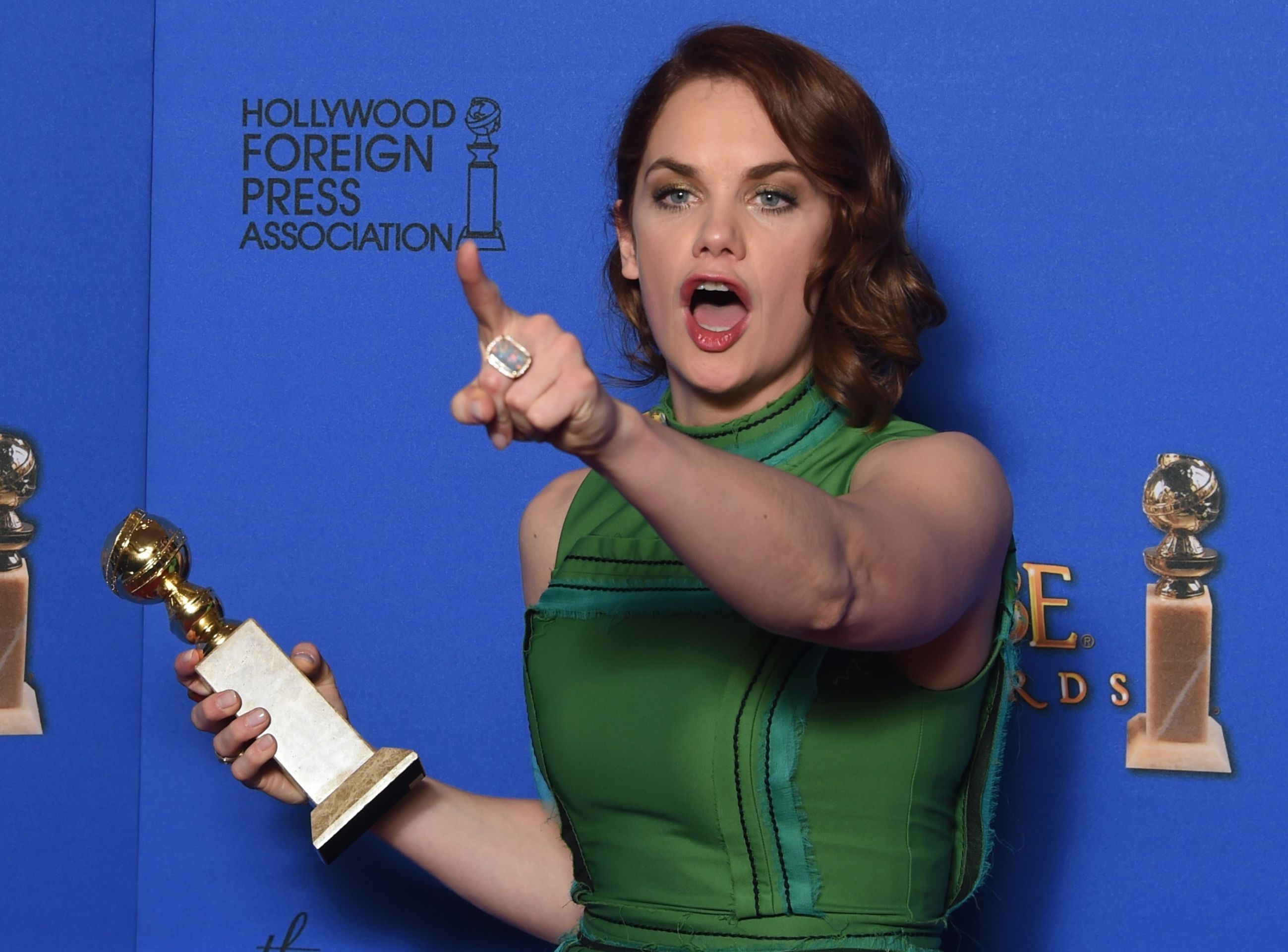 Zlaté glóby - Ruth Wilson - GALERIE ze Zlatých glóbů: Záplava výstřihů a módních kreací (1/28)
