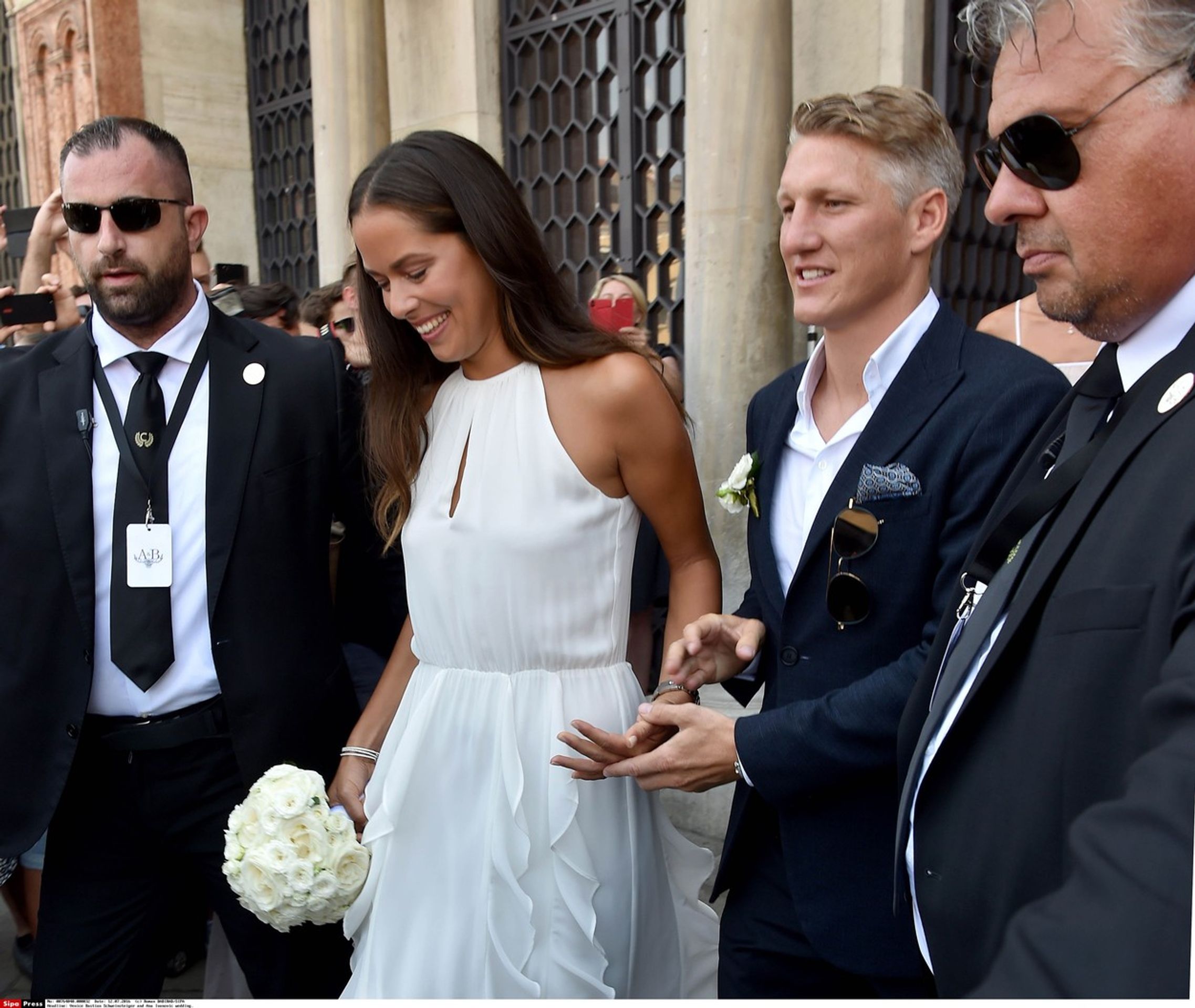 Bastien Schweinsteiger a Ana Ivanovičová - GALERIE: Bastian Schweinsteiger si vzal Anu Ivanovičovou (2/4)