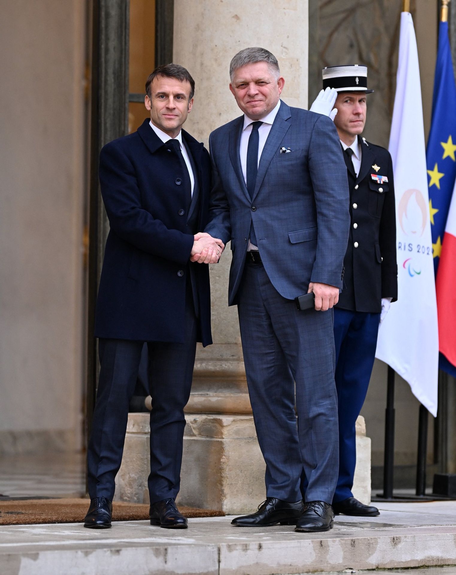 Robert Fico a Emmanuel Macron v Paříži, 26. 2. 2024 Francie - Robert Fico (6/8)