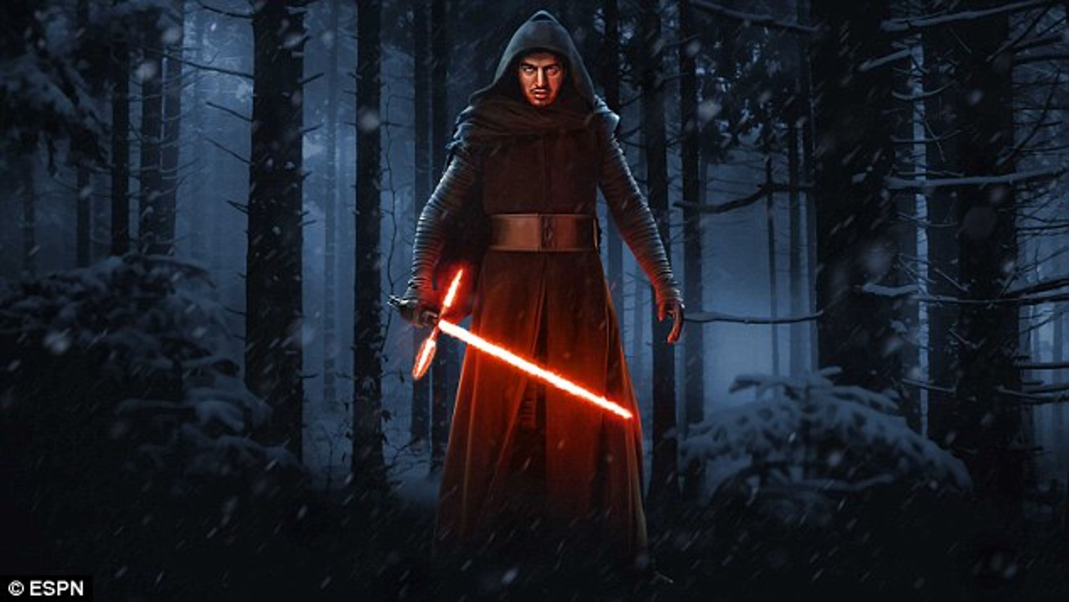 Luis Suaréz jako Kylo Ren - GALERIE: Fotbalové hvězdy jako postavy z Hvězdných válek (9/10)