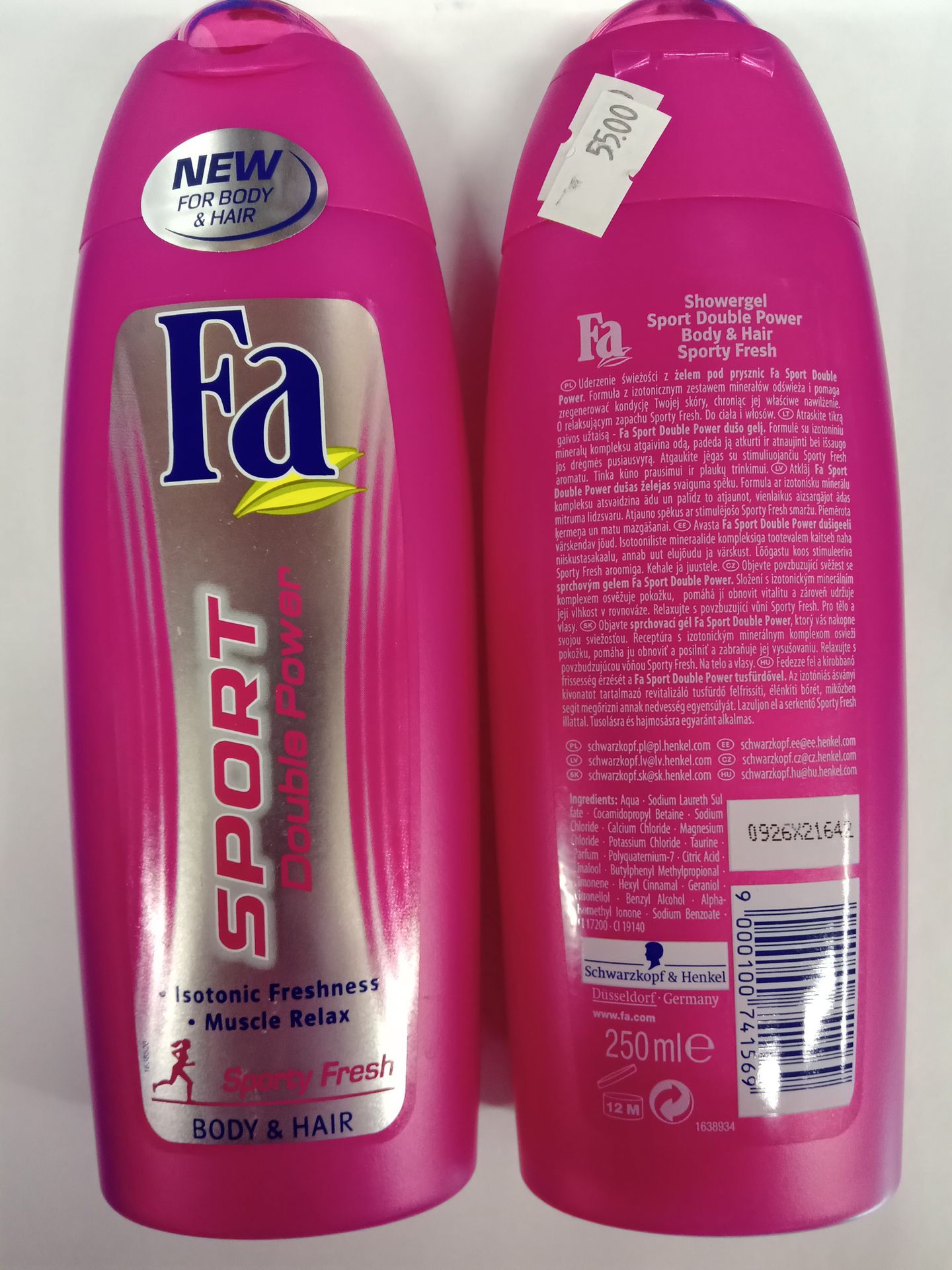 Sprchový gel Fa SPORT Double Power (3) - Zdraví nebezpečná kosmetika (6/13)