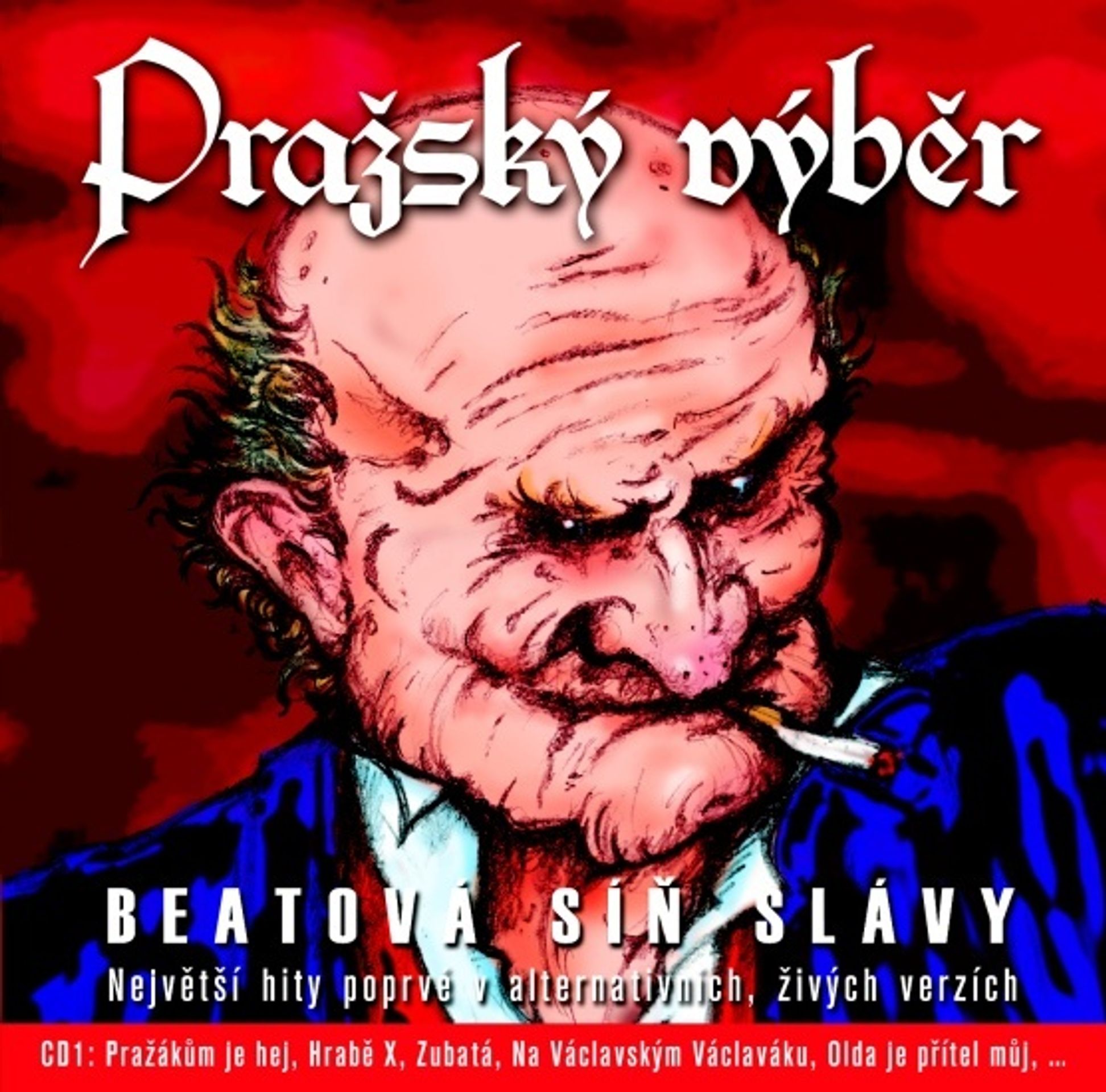 Pražský výběr - přebal desky Beatová síň slávy - Rozdělený Výběr se zavřel do studia (1/2)