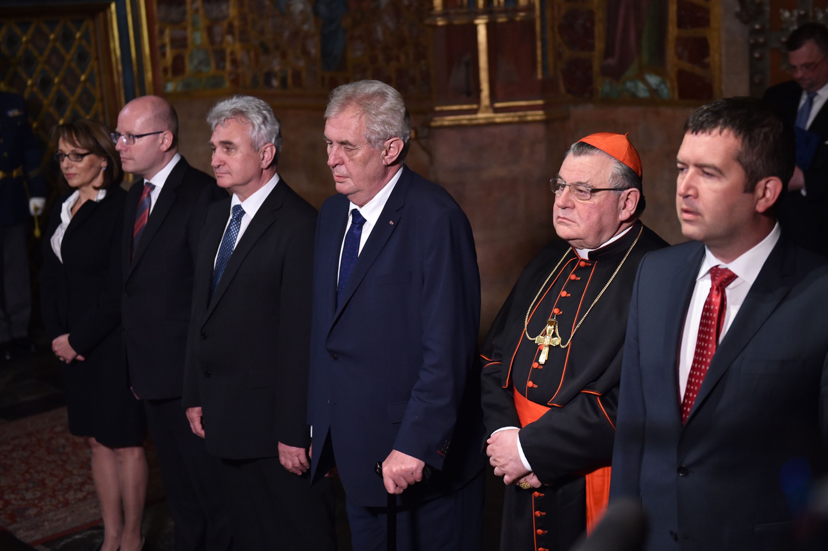 Miloš Zeman u korunovačních klenotů - 1 - GALERIE: Miloš Zeman u korunovačních klenotů (1/17)