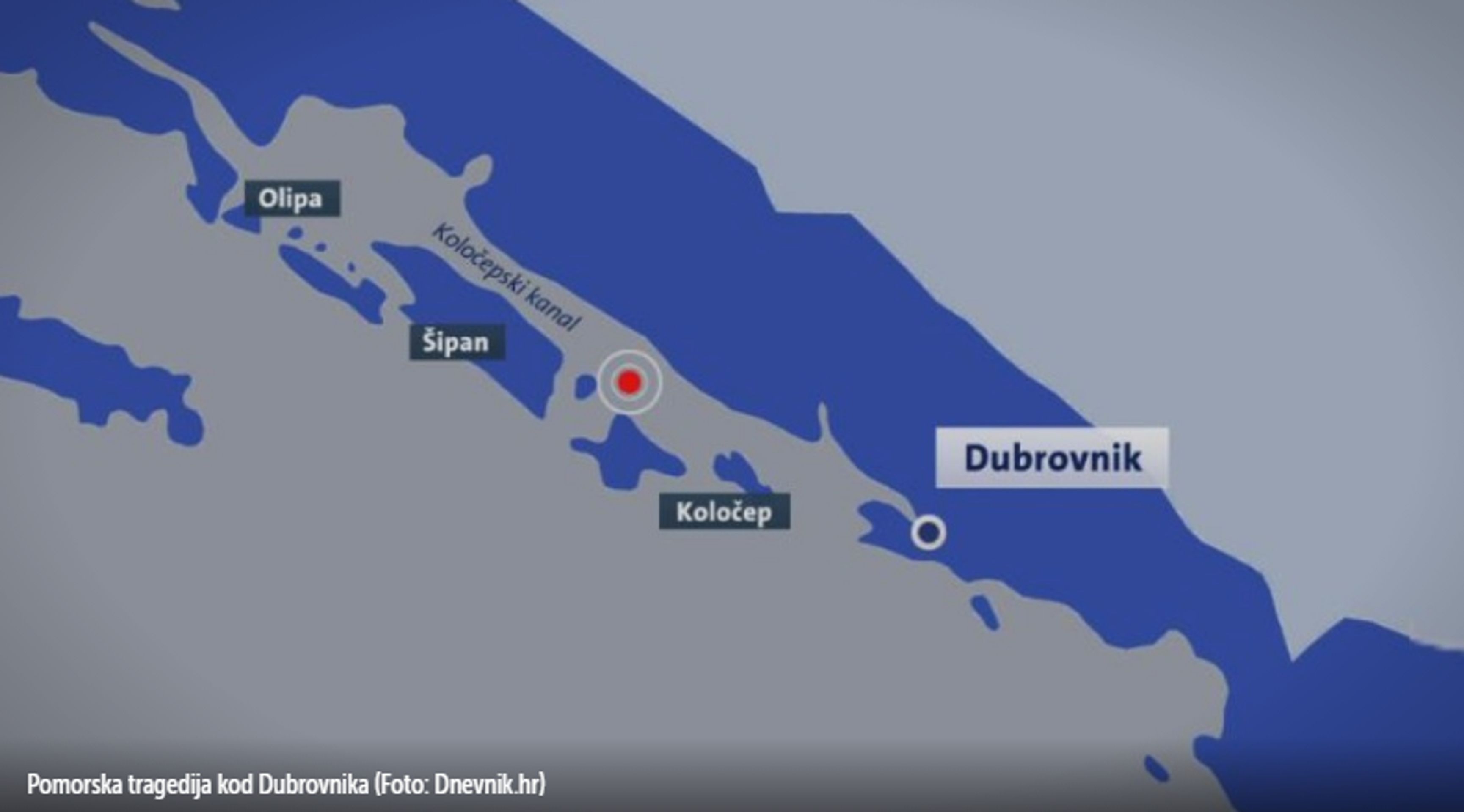 Loď smetla člun u Dubrovníku - GALERIE: Tragédie u Dubrovníku (3/5)