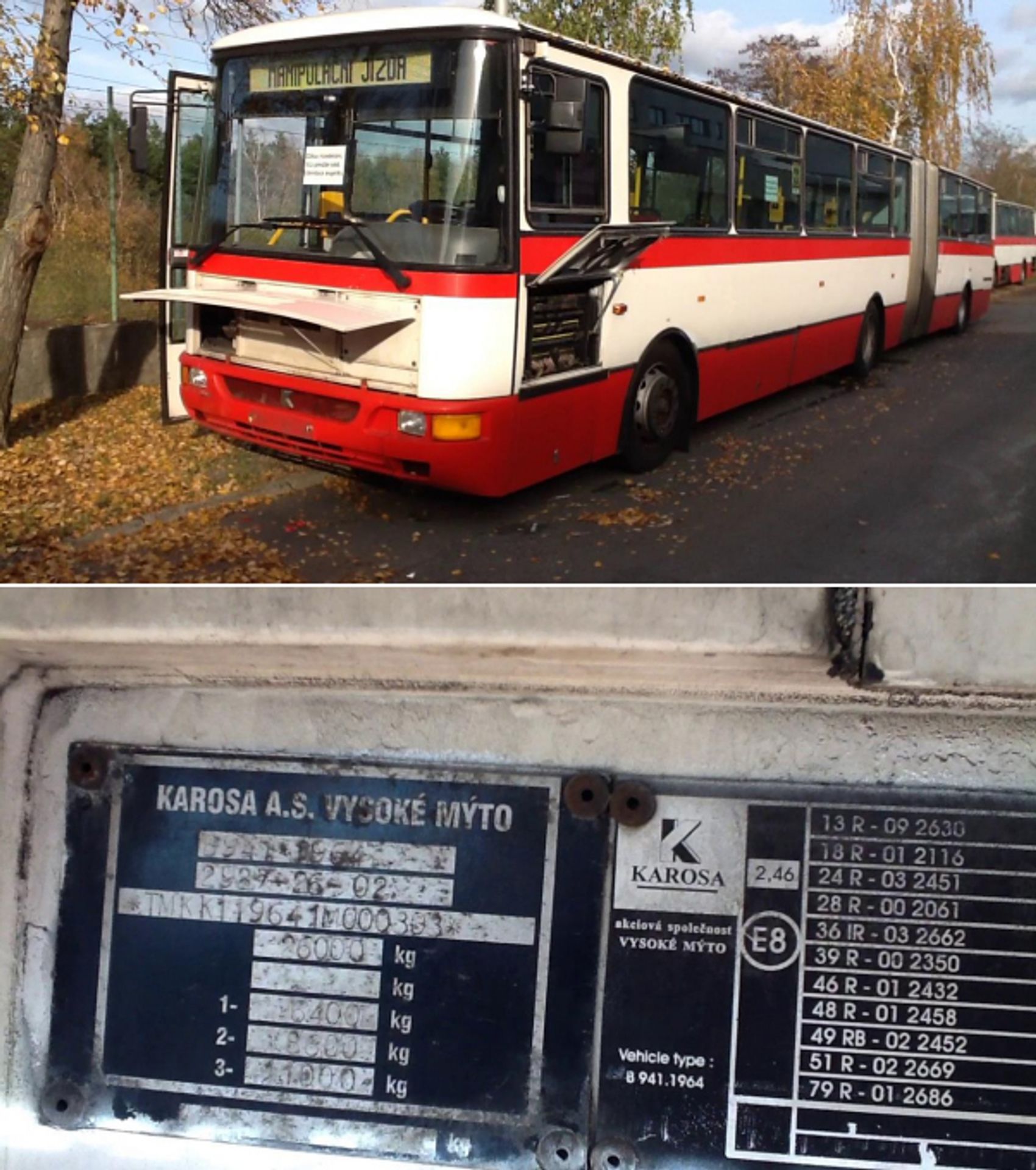 Prodej majetku Dopravního podniku hlavního města Prahy - Autobus městský kloubový Karosa - GALERIE: Prodej majetku Dopravního podniku hlavního města Prahy (13/18)