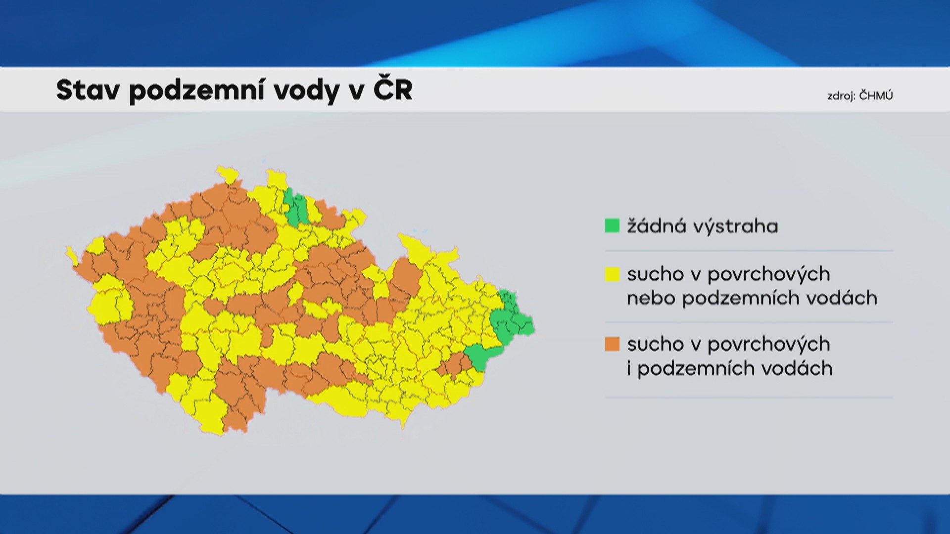 Stav podzemní vody v ČR mapy