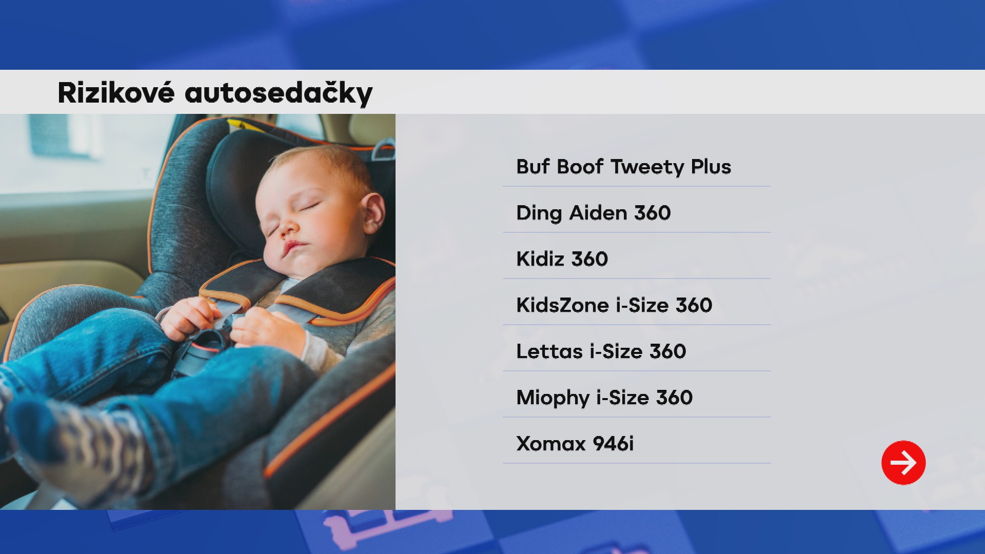 Rizikové autosedačky