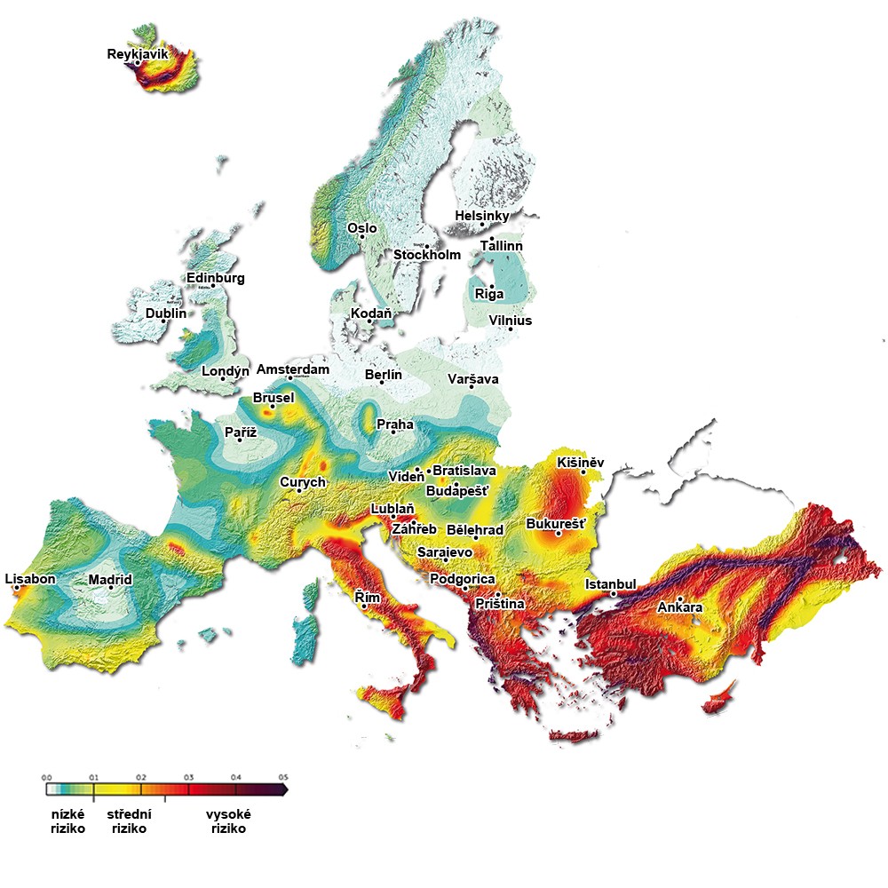 Kde vsude muze být zemětřesení?