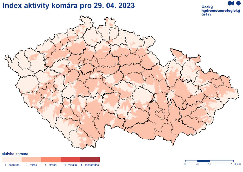Aktivita komárů